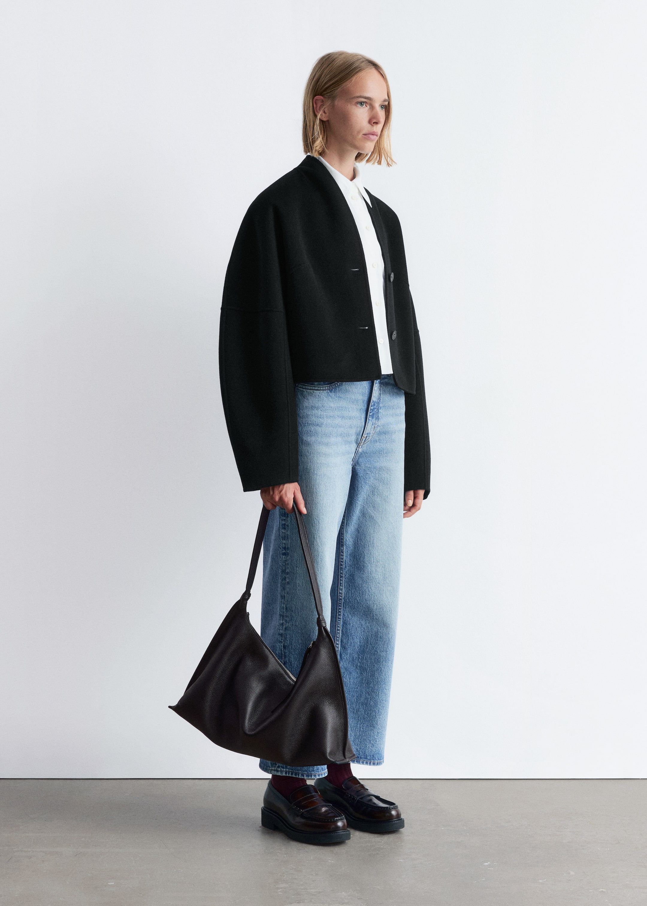 Agrandir l'image: Veste en laine doublée - Noir - FEMME | H&M FR 4