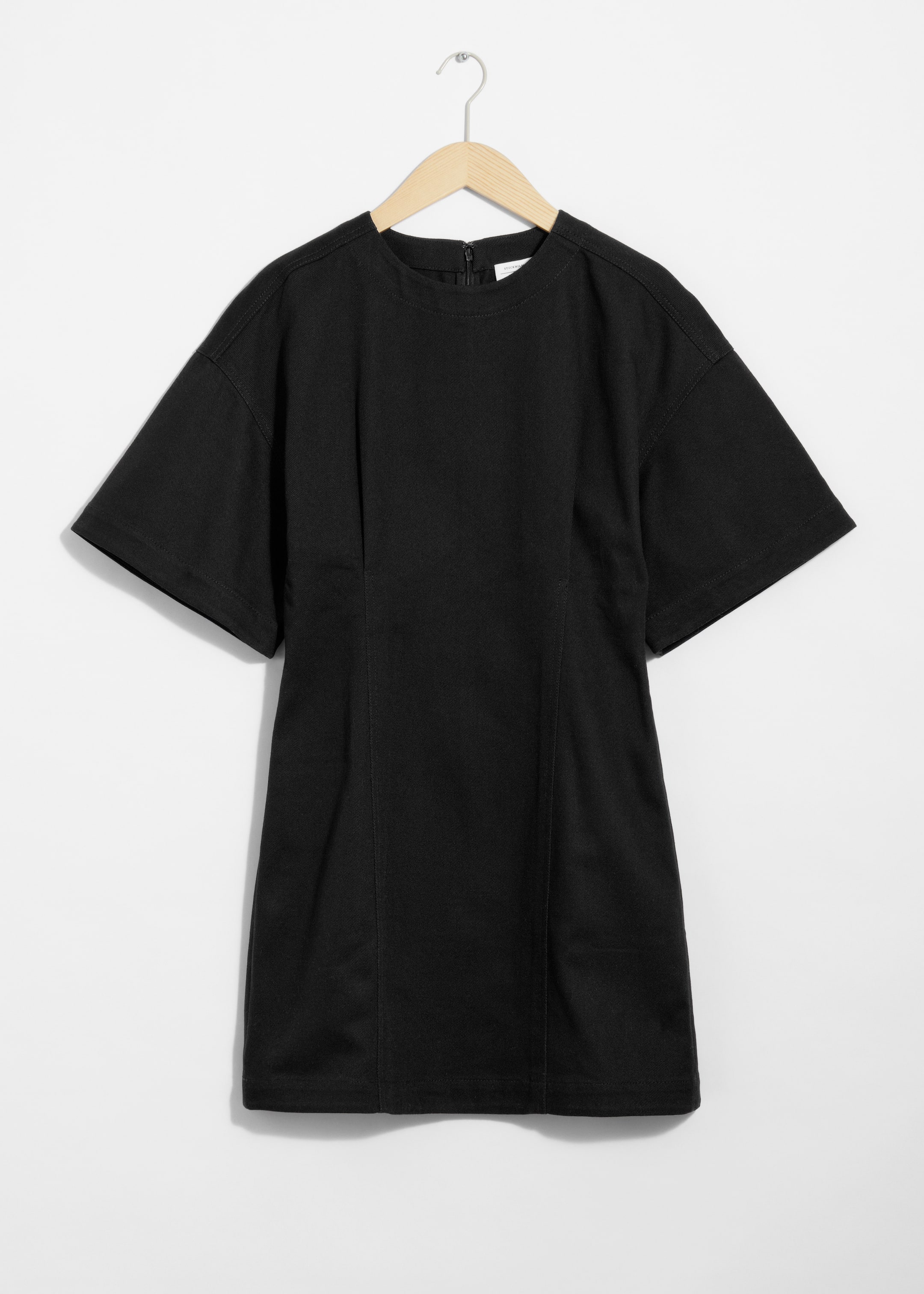 Ingrandisci l'immagine: Fitted Short-Sleeve Mini Dress - Black - DONNA | H&M CH 1