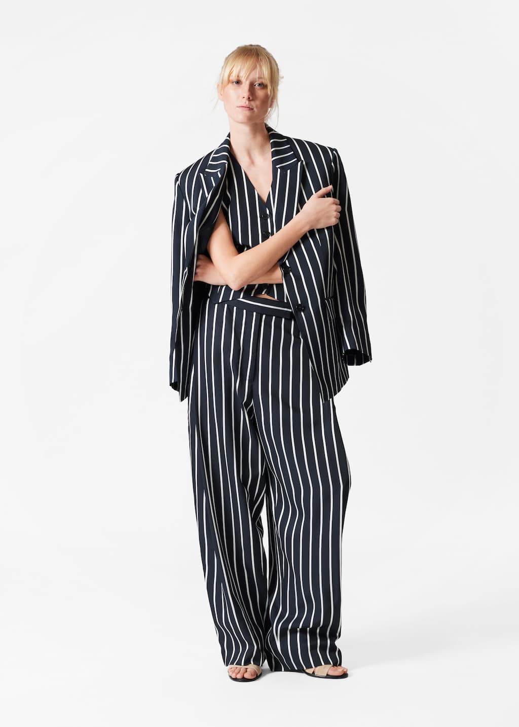Image of Deep Pleat Tailored Trousers