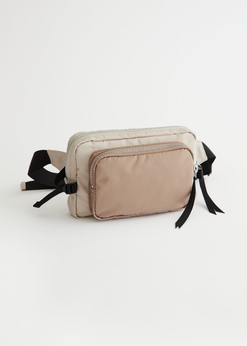 Duo Tone Technical Crossbody Bag - Beige - Natura morta