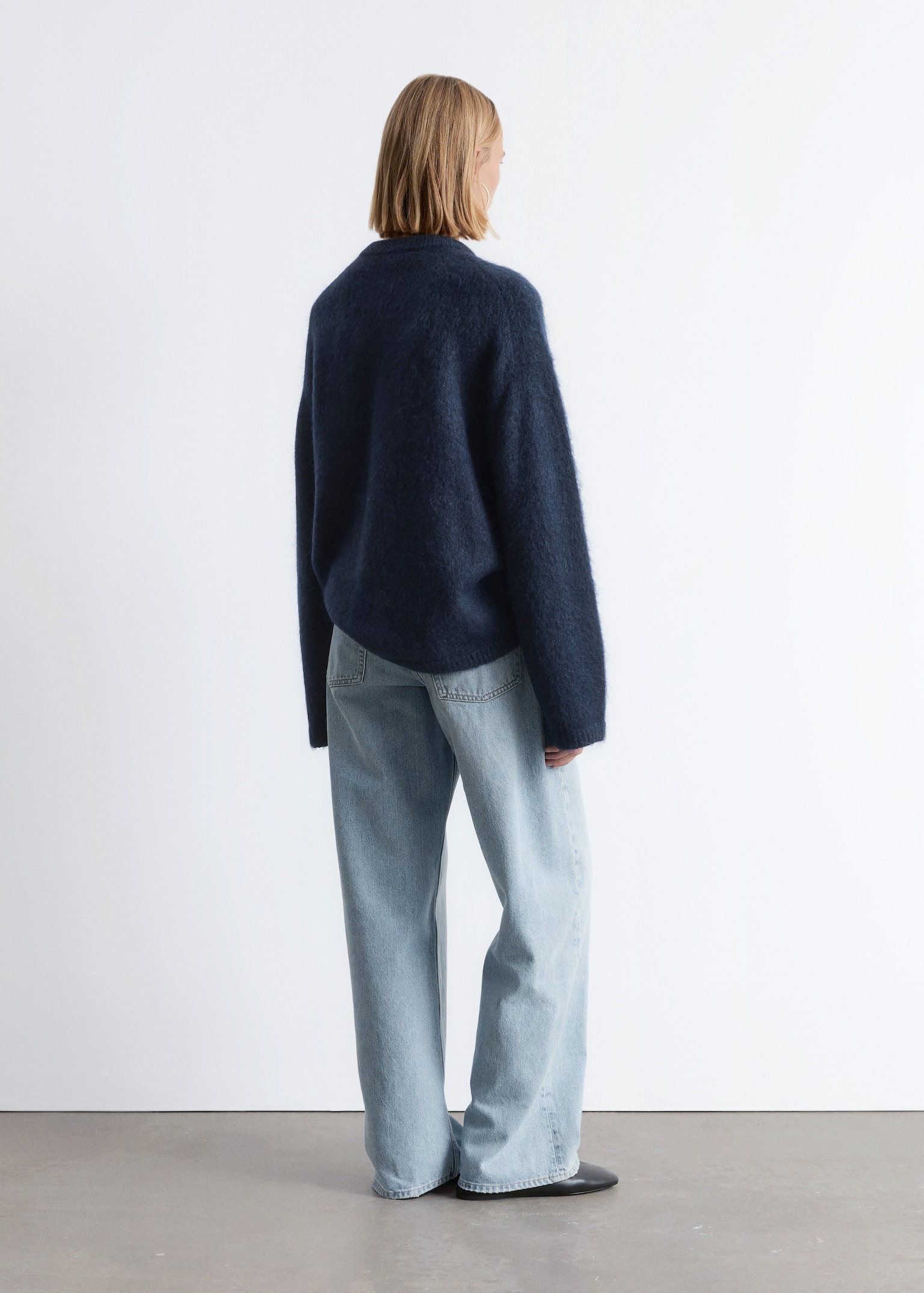 Mohair-Blend Jumper - Dark Blue/Mottled Grey/Brown/Dark Brown/Light Green/Beige/Mint/Beige - 6