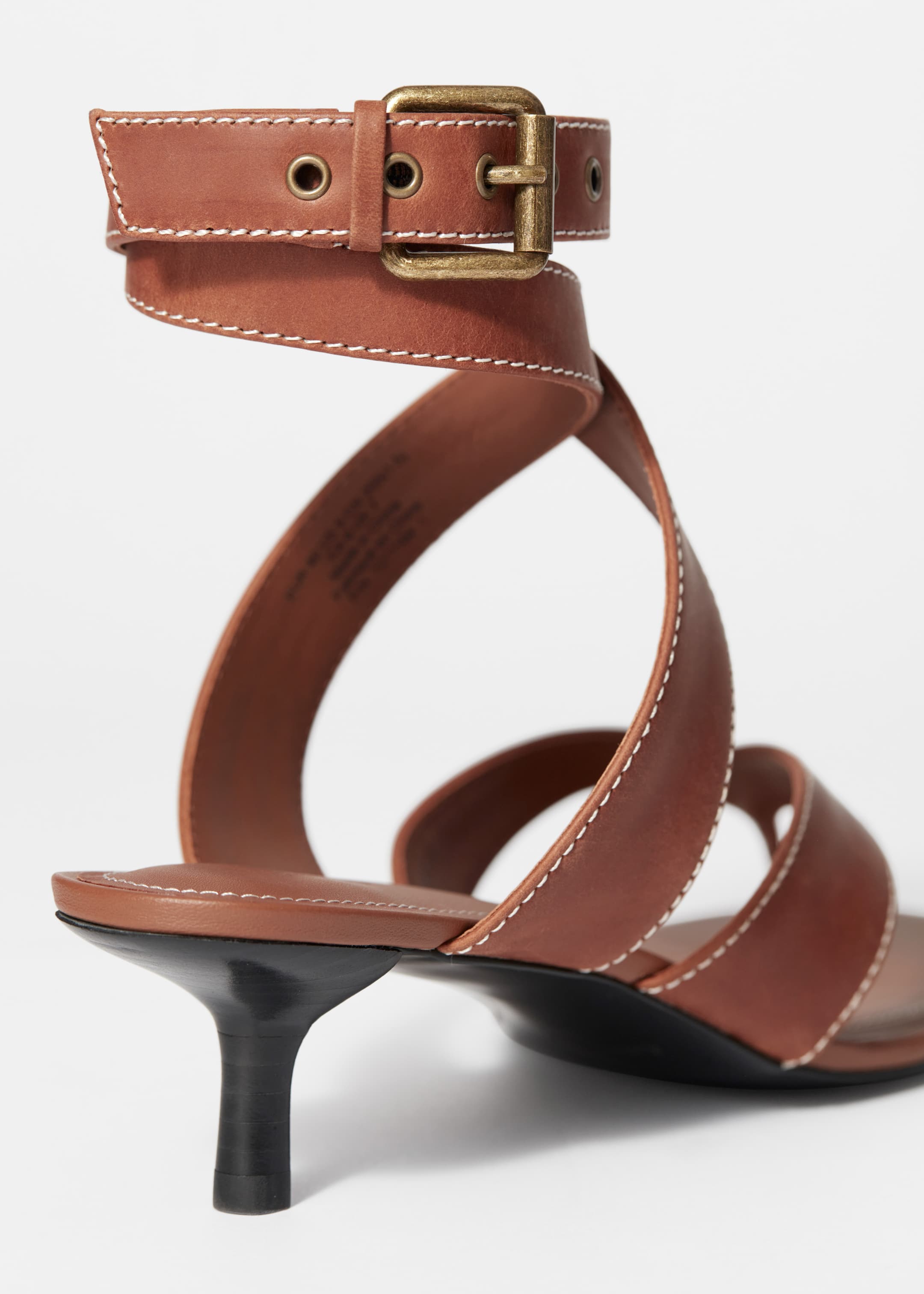 Vis større bilde: Kattungehæl thongsandaler - Cognac - DAME | H&M NO 5