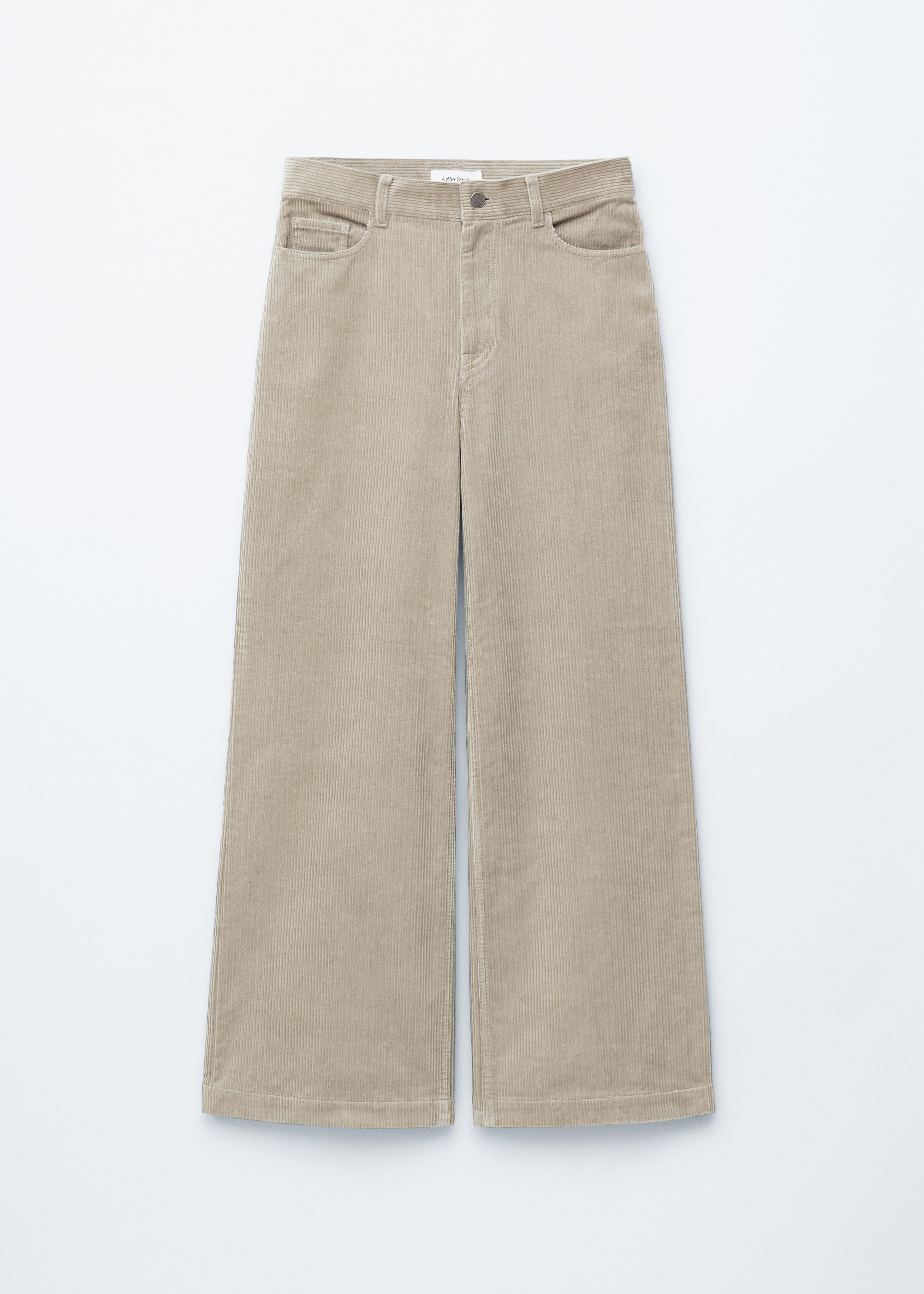 Wide-Leg Corduroy Trousers