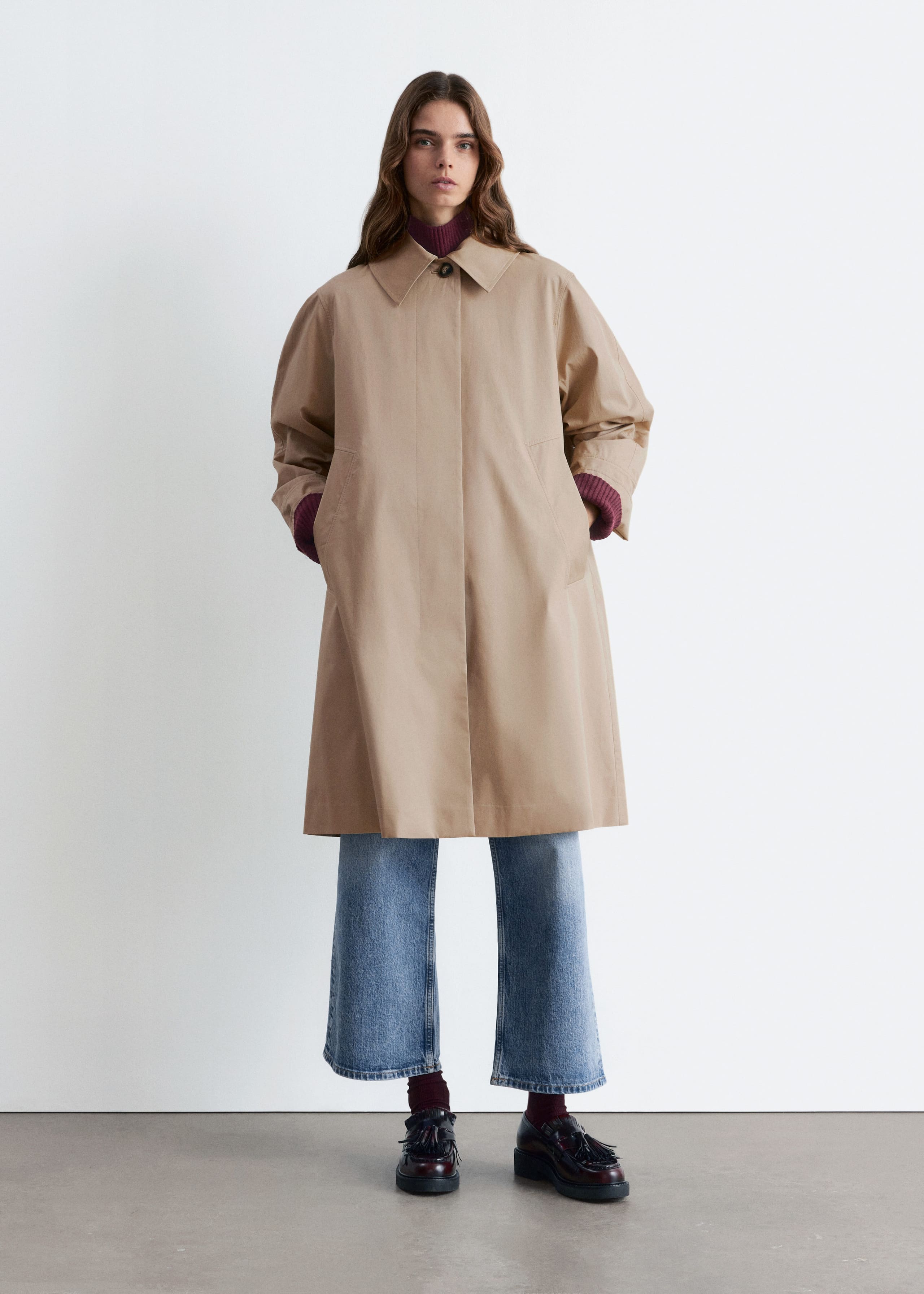 Image of Collared Car Coat