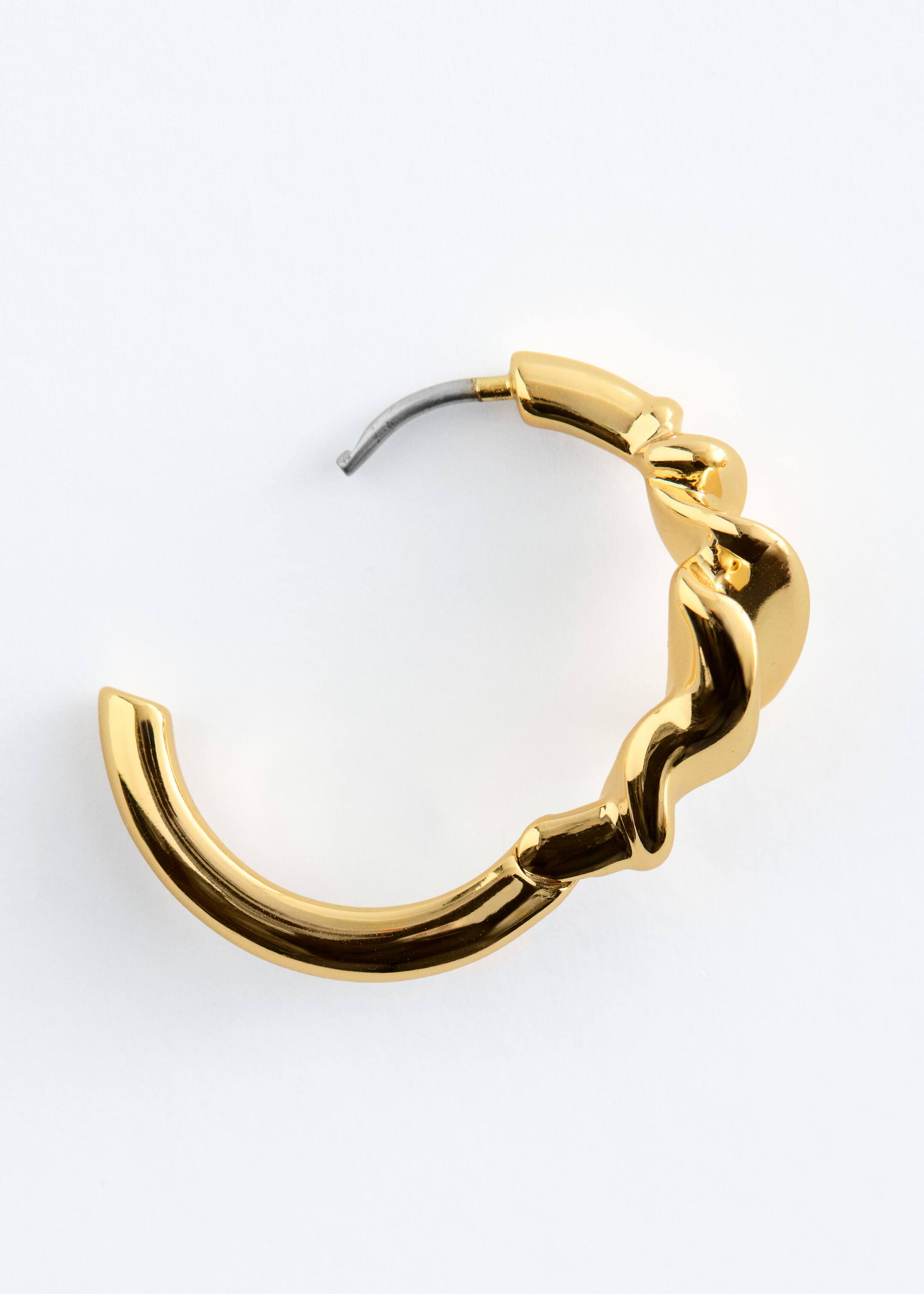 Visualizza immagine più grande: Wrinkled-Look Small Hoop Earrings - Gold - DONNA | H&M IT 3