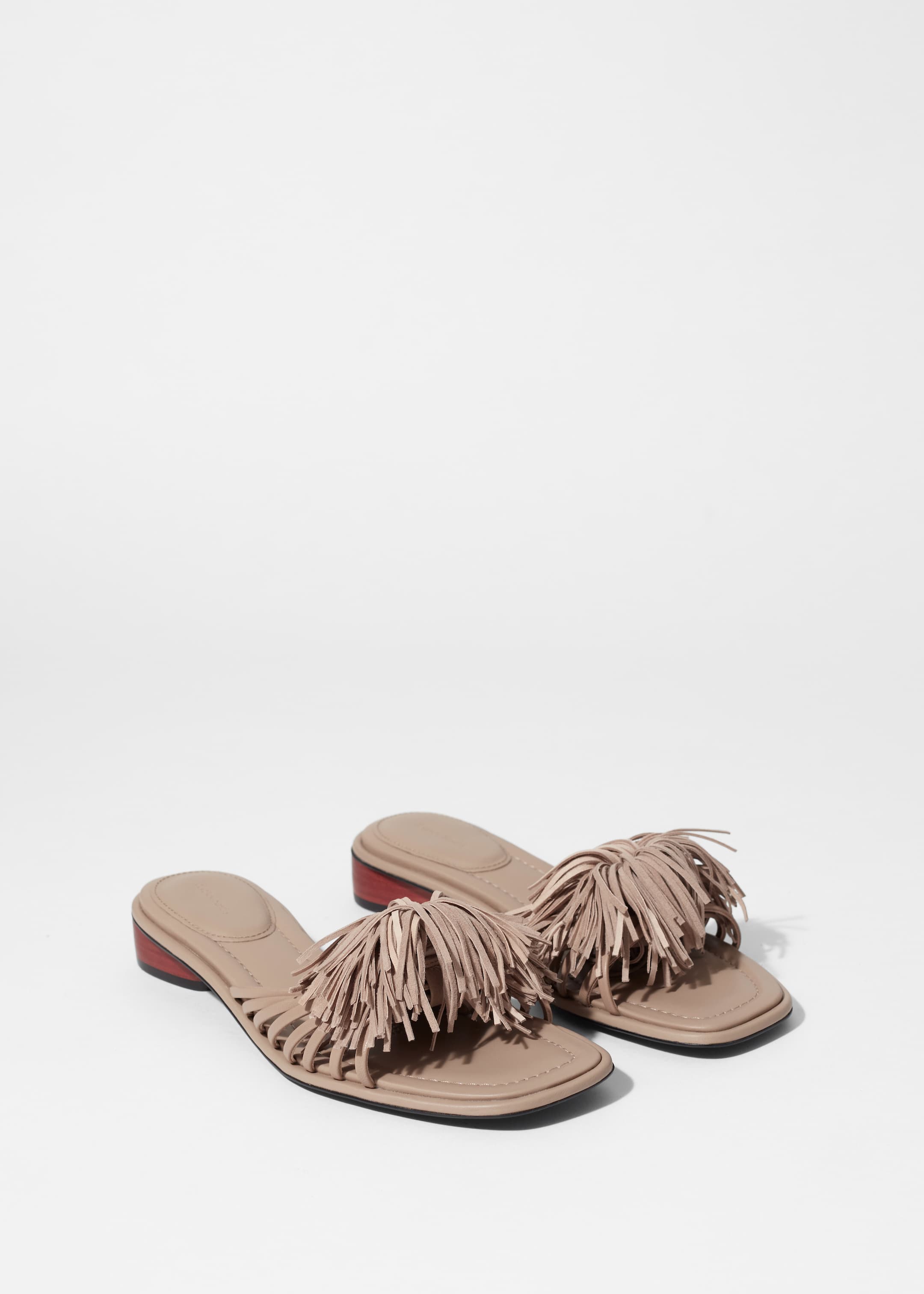 Visualizza immagine più grande: Sandali in pelle con nappe - Beige - DONNA | H&M IT 2