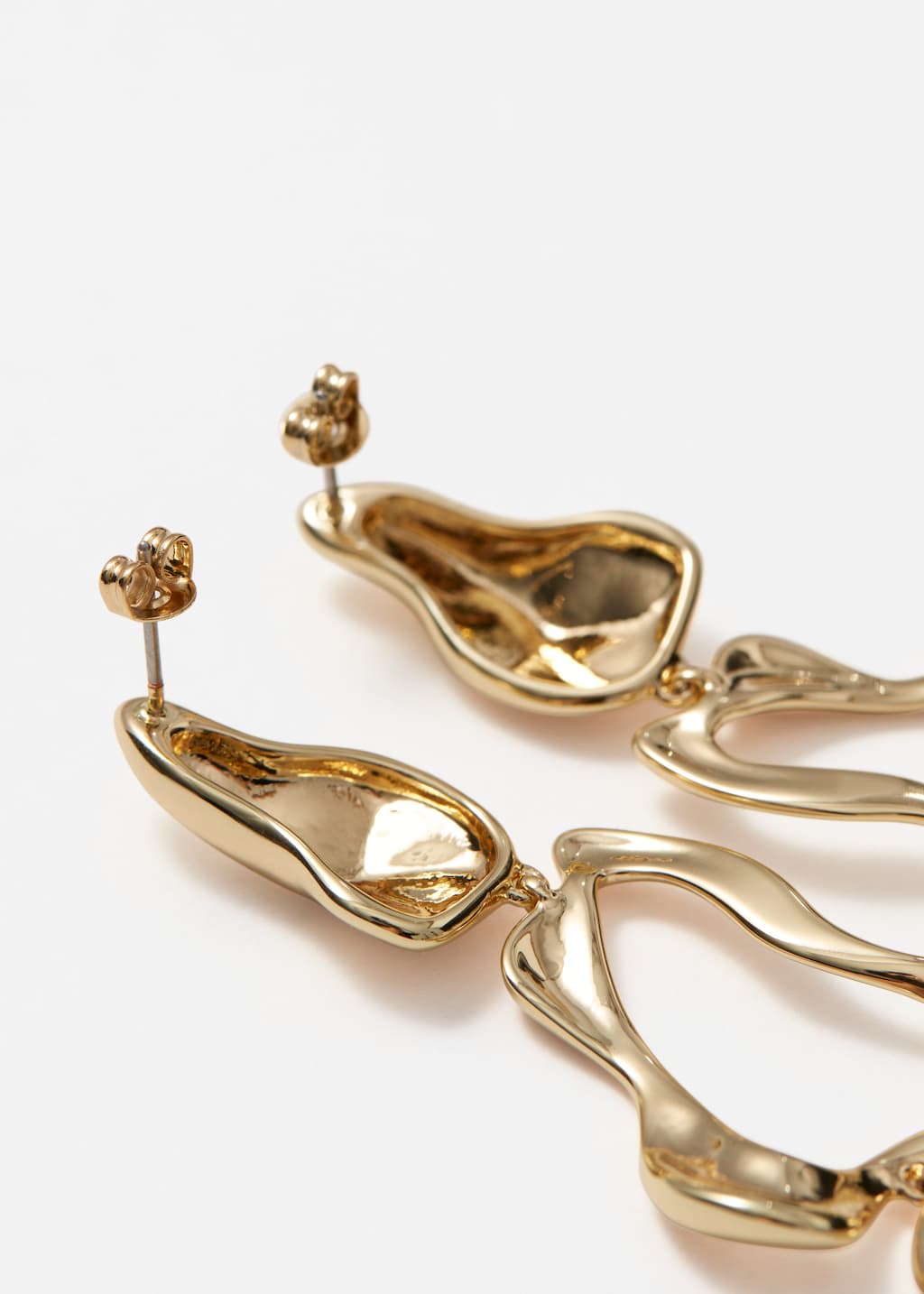 Image of Long Wavy-Ring Earrings