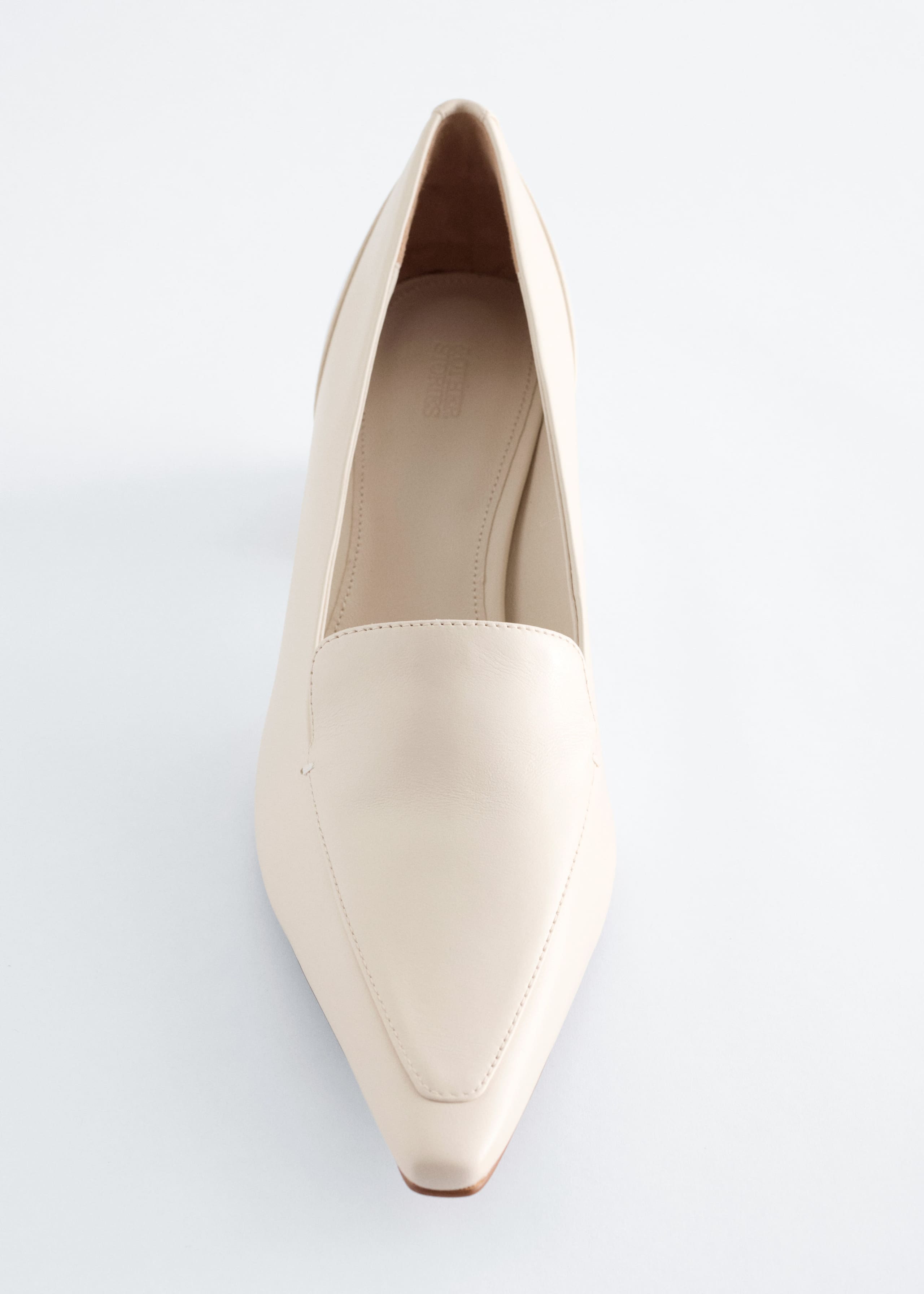 Image of Leather Loafer Pumps