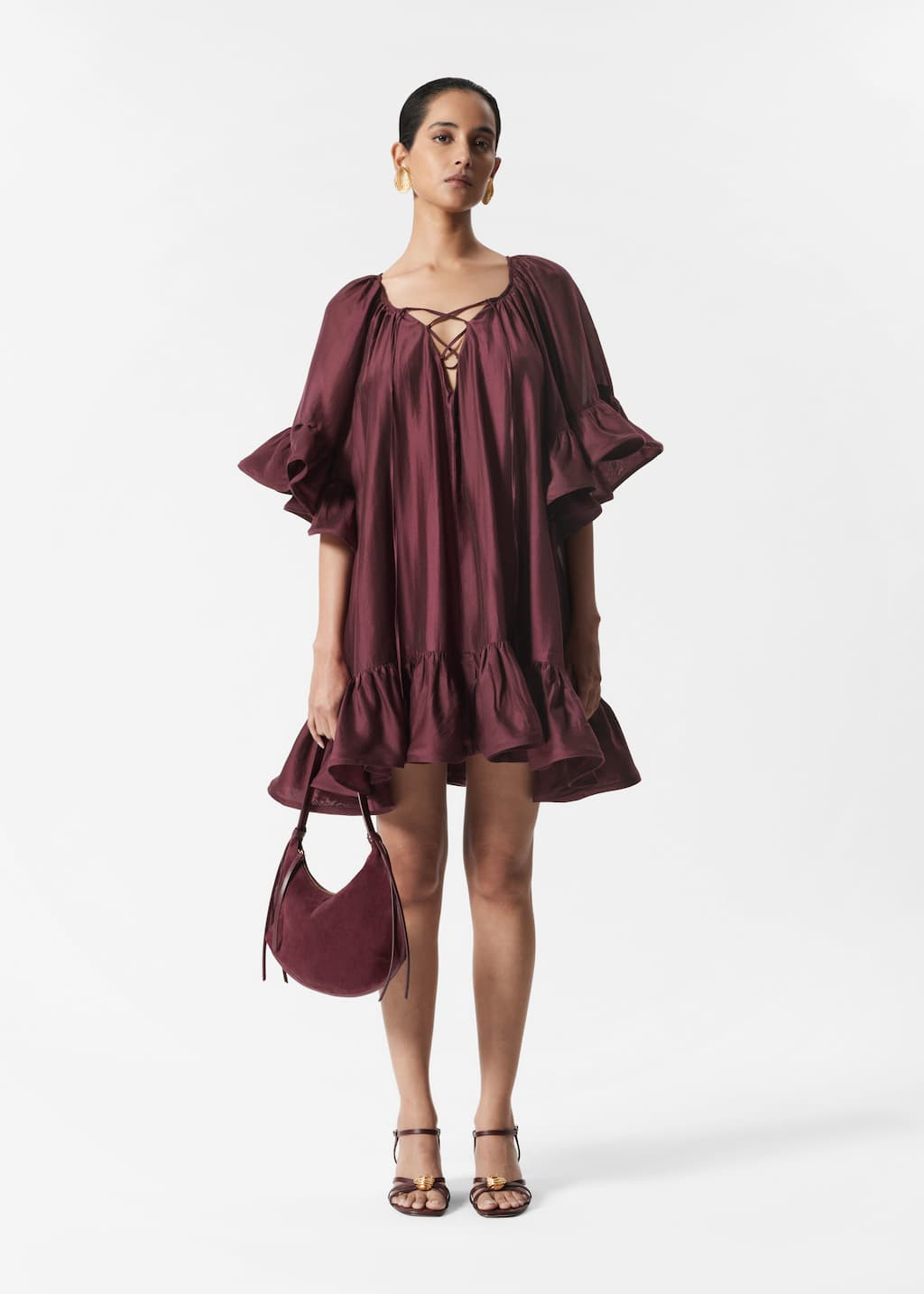 Image of Minivestido con volantes