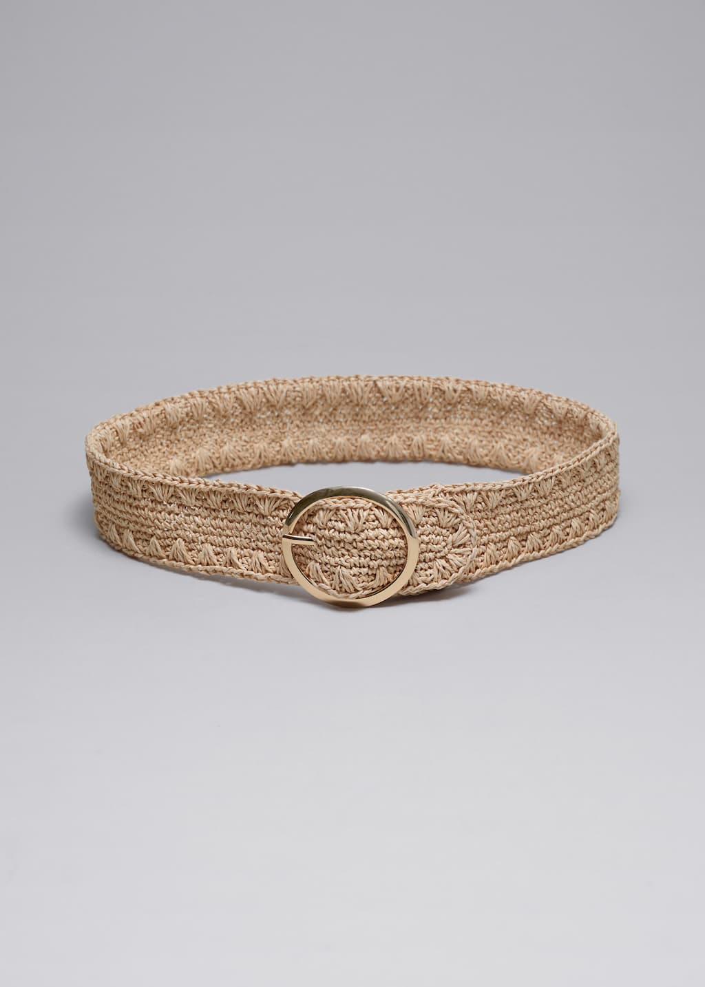Crochet Straw Belt - Beige - Still Life