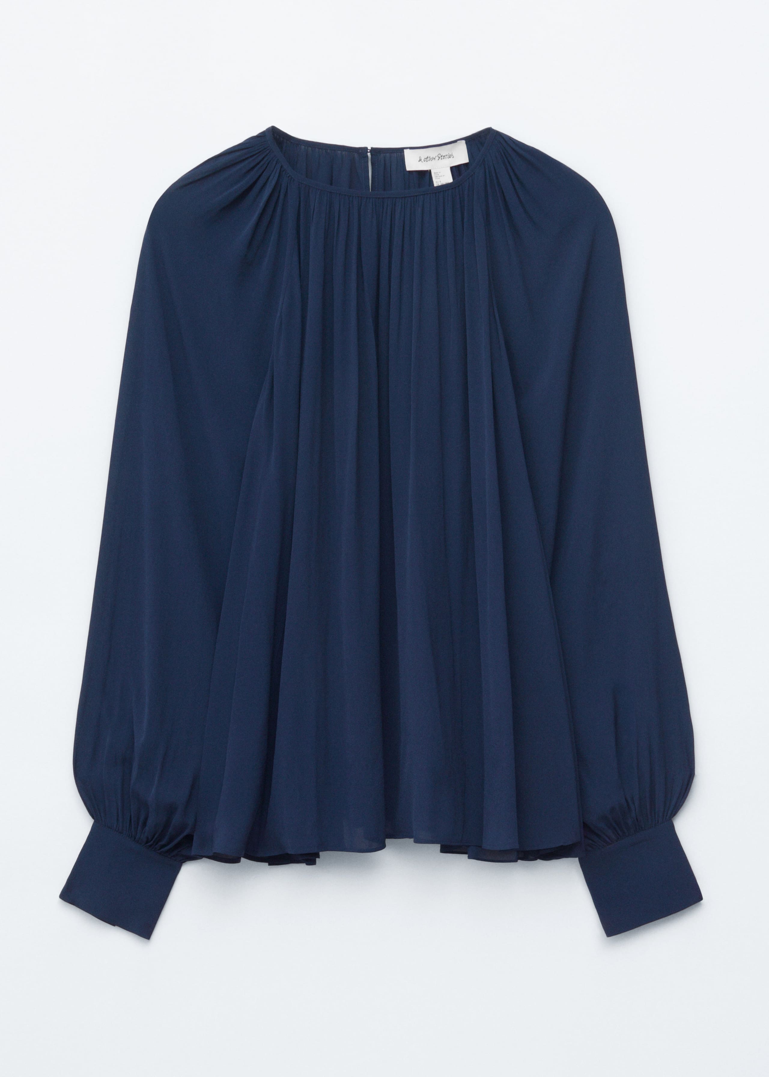 Image of Balloon-Sleeve Blouse