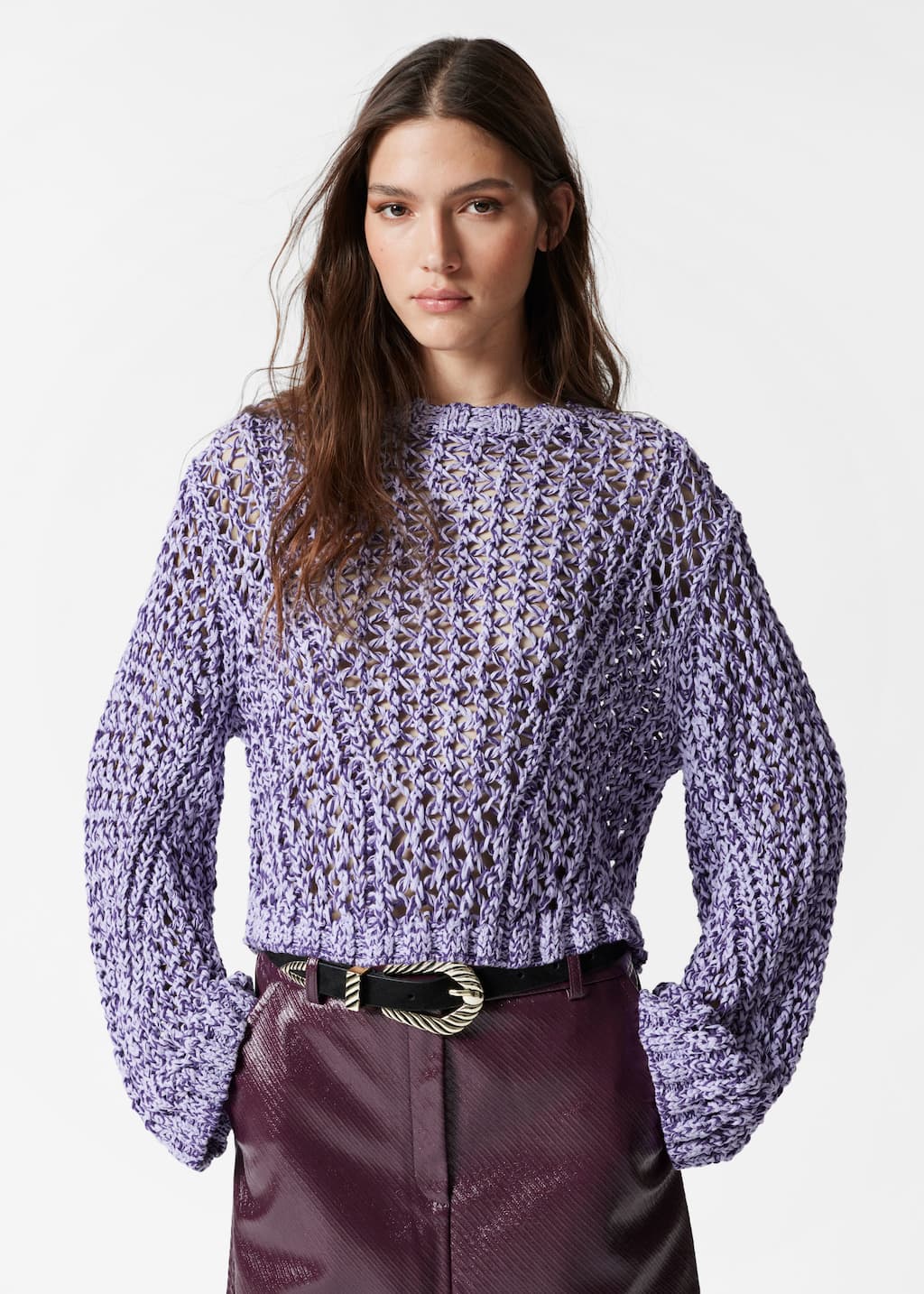 Image of Open-Knit Sweater