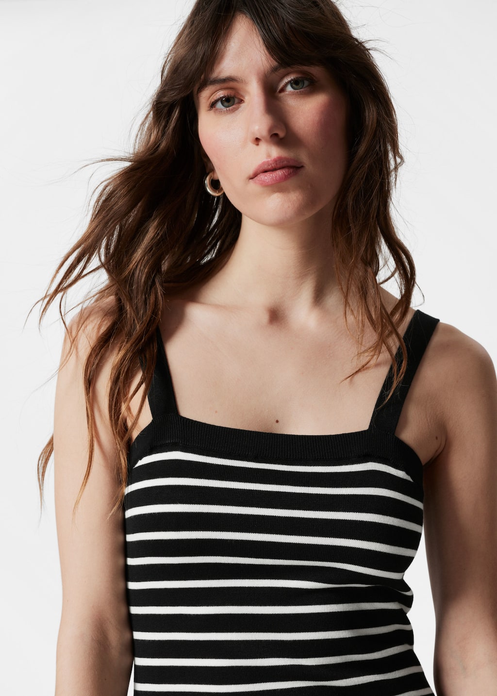 Image of Robe midi en maille jacquard
