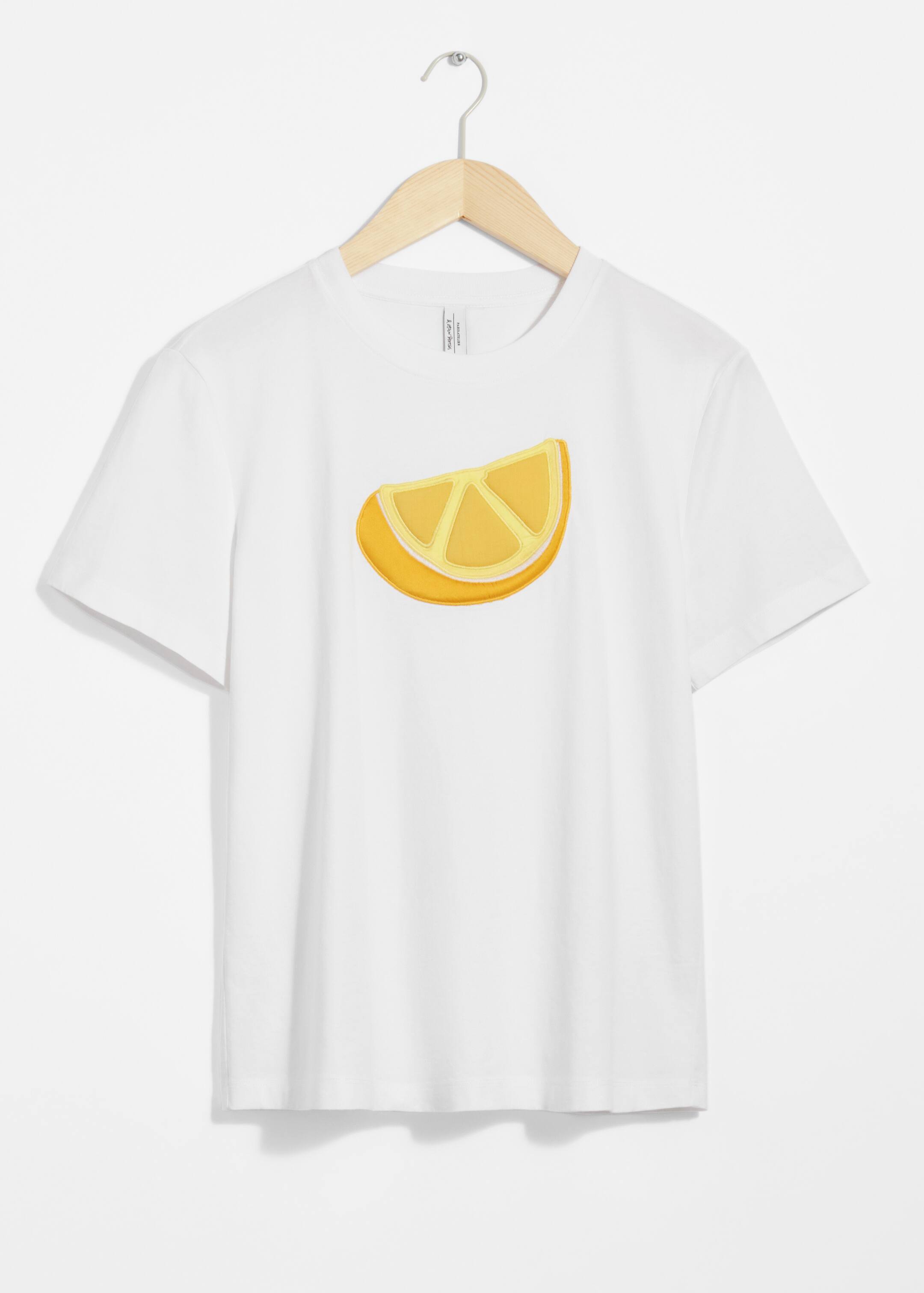 View larger image: Fruit-Motif Crewneck T-Shirt - White - Ladies | H&M GB 1