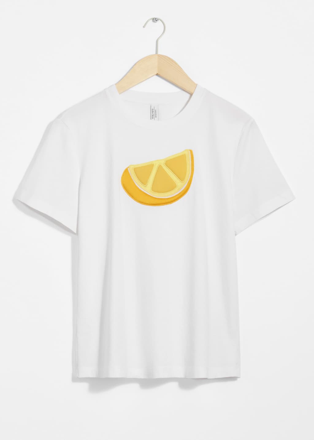 Camiseta de cuello redondo con motivo de frutas - Blanco - Bodegón
