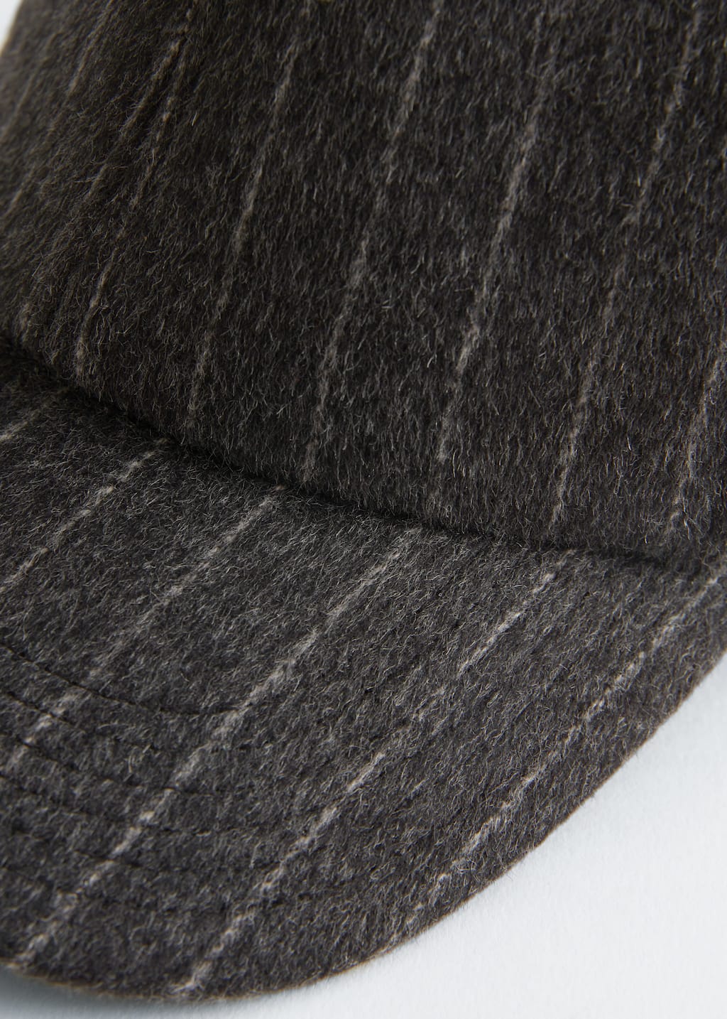 Image of Casquette de baseball en feutre de laine mélangée