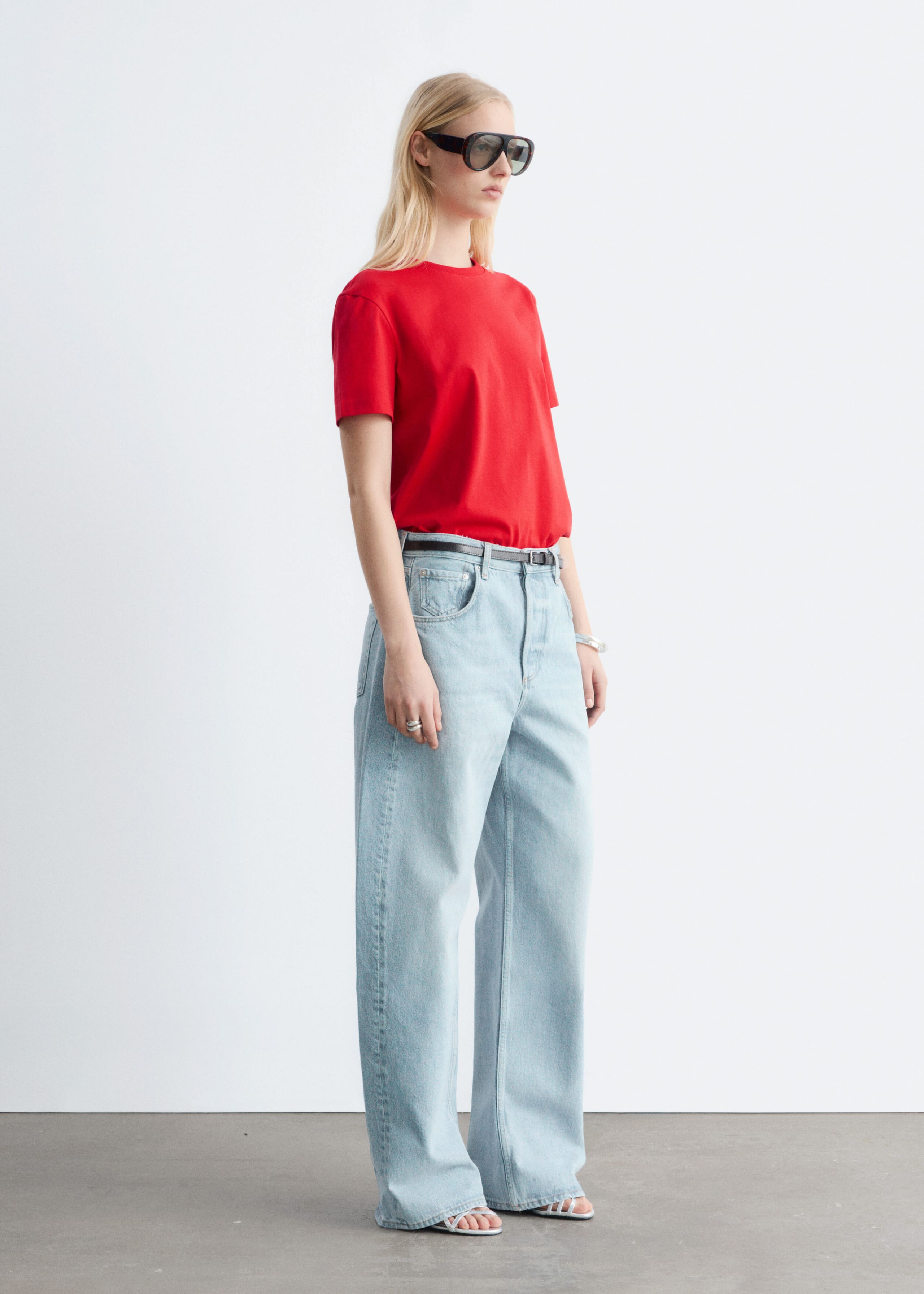 Image of Cotton Crew-Neck T-Shirt