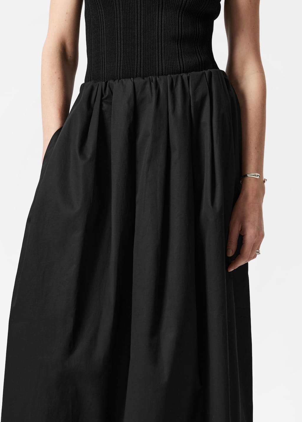 Image of Falda midi acampanada