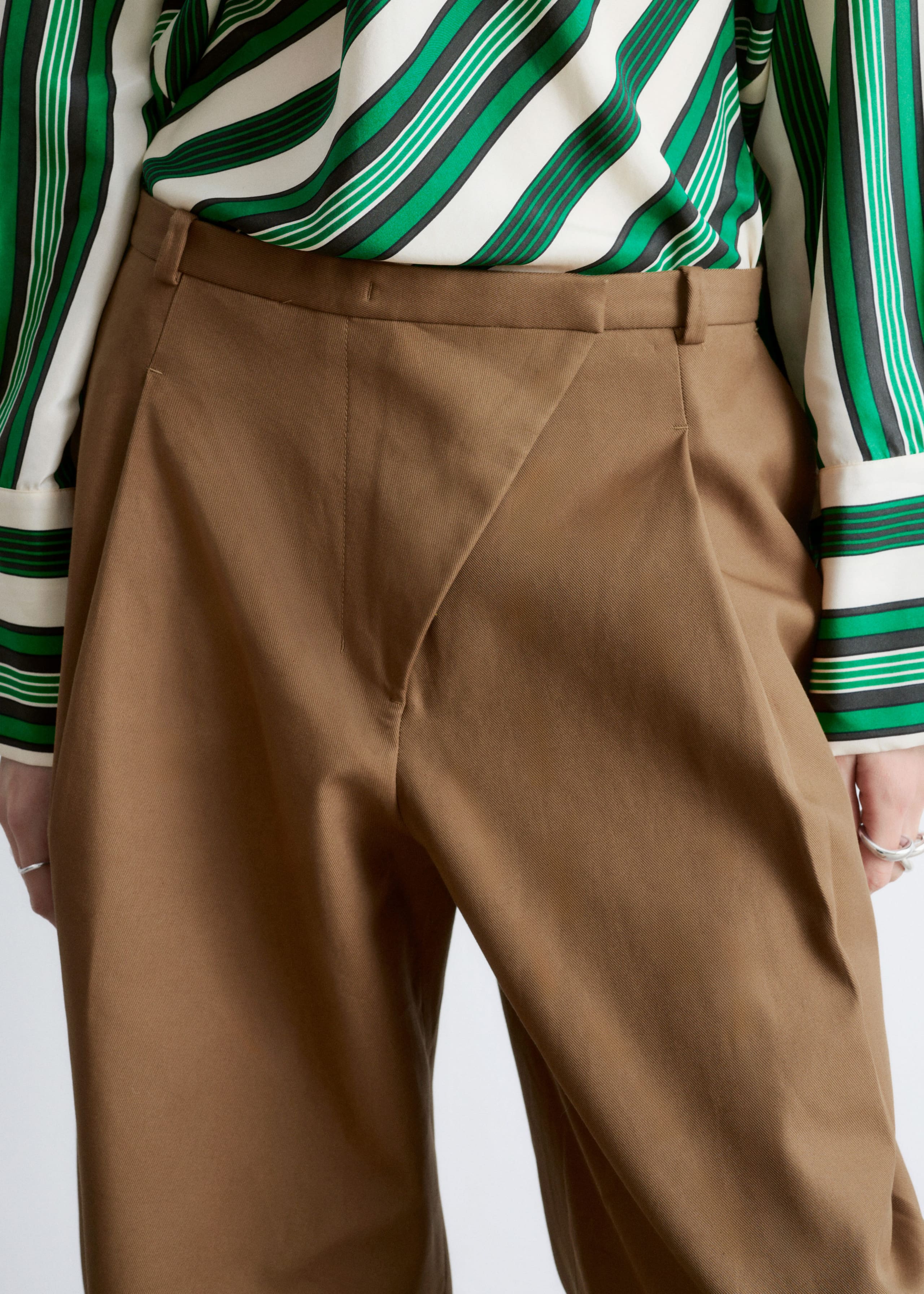 Image of Barrel-Leg Trousers