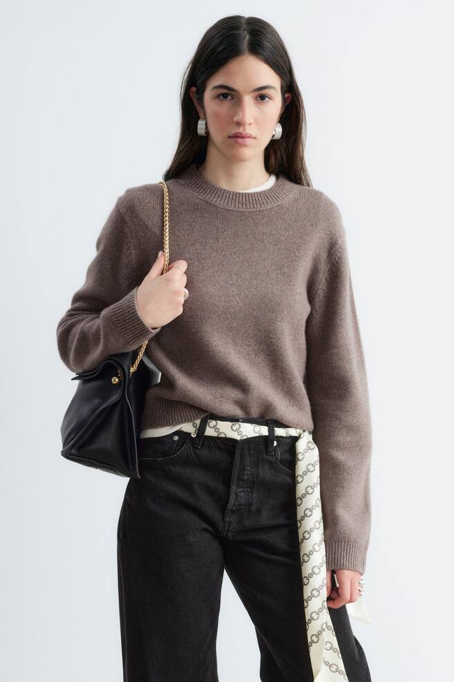 Sweter z domieszką kaszmiru - Dark Mole/Ciemnoniebieski/Czerwony/Jasnoniebieski - 1