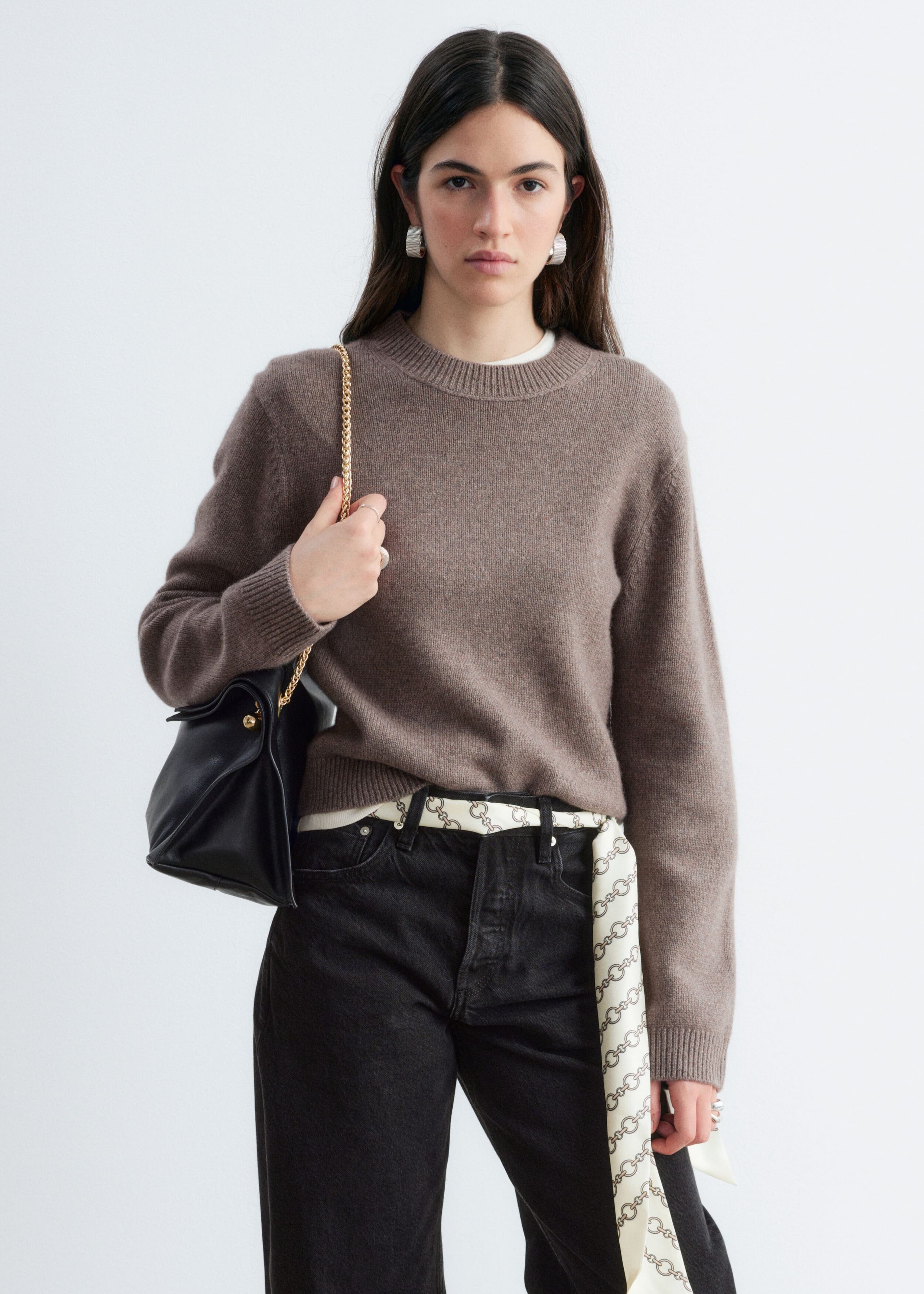 Sweter z domieszką kaszmiru – Dark Mole – Lookbook