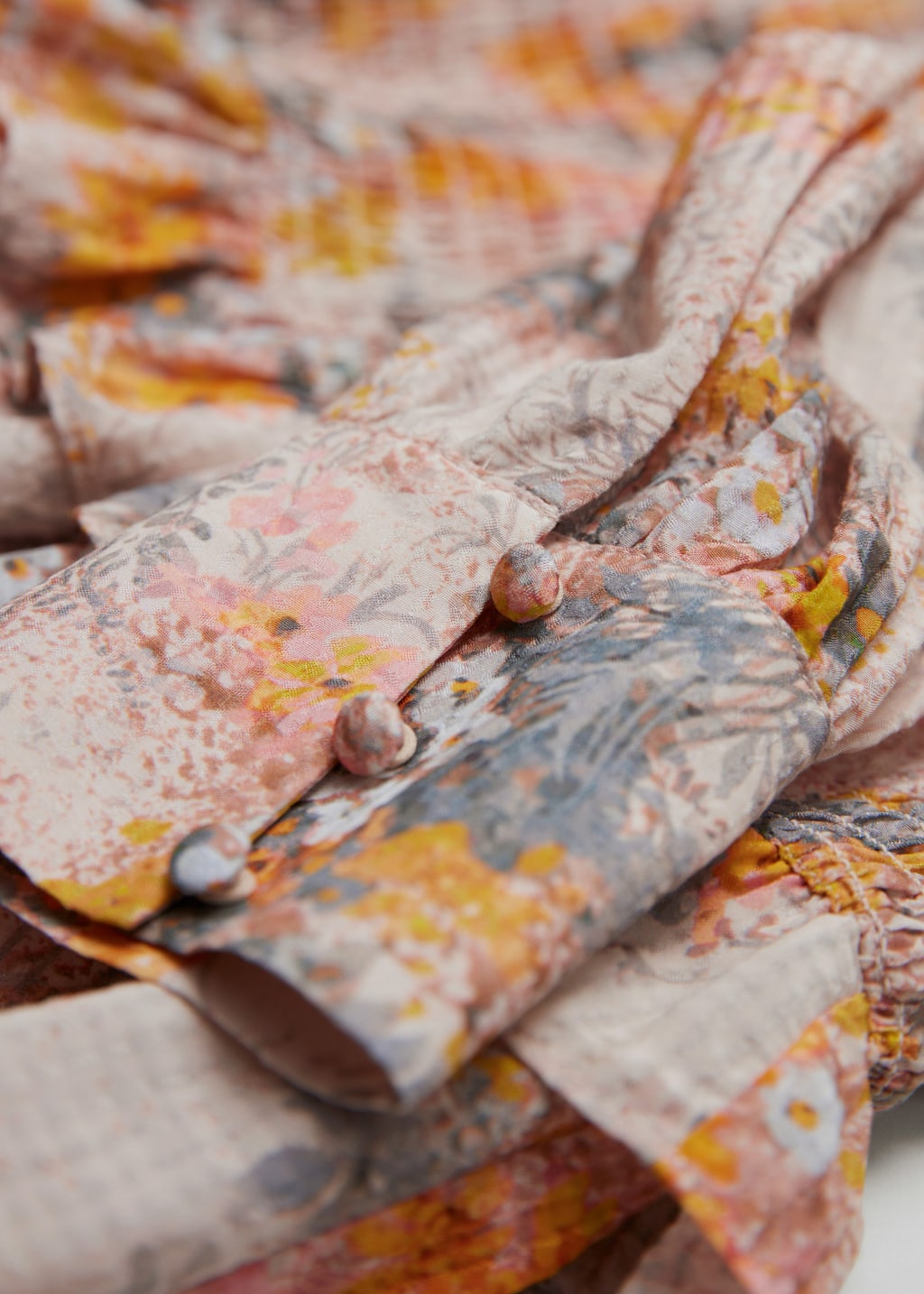 Smocked Frill Blouse - {{variantName}} - Descriptive Detail