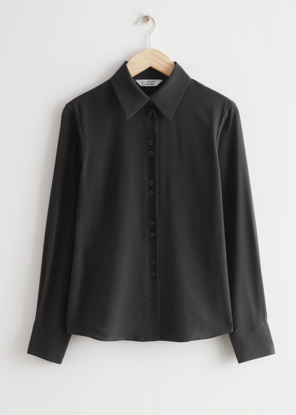 MulberrySilkButtonedBlouse