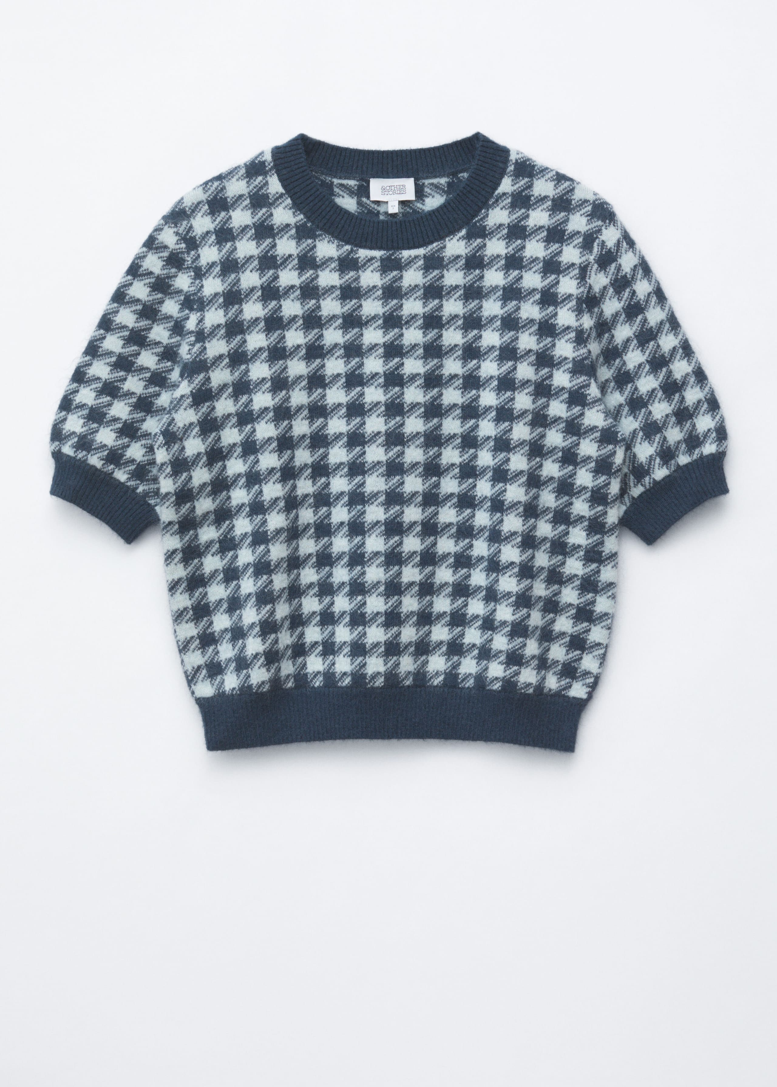 Mohair Blend Top - Dark Blue/Cool Blue - Still Life
