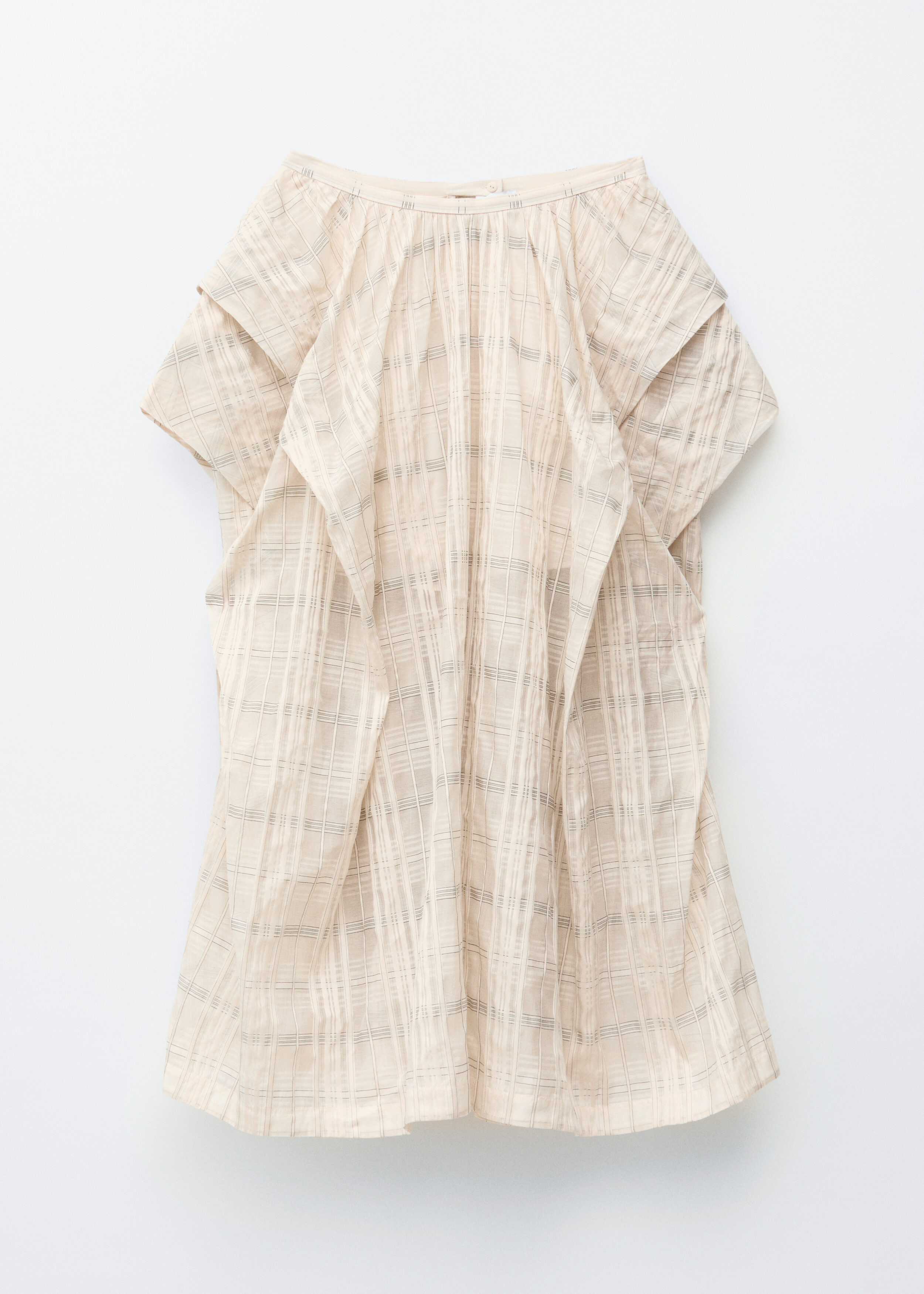 Gathered Midi Skirt