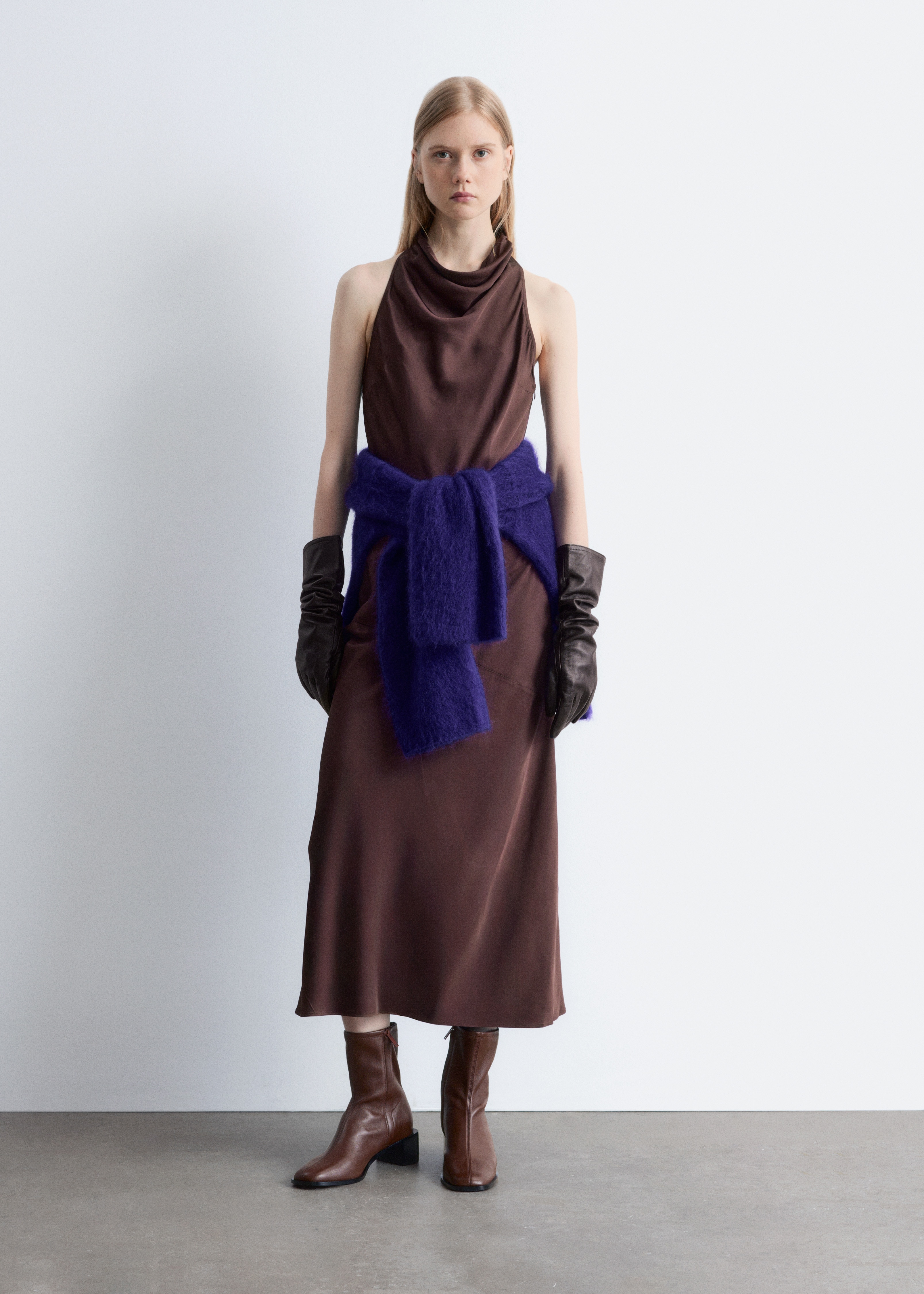 Sockboots aus Nappaleder - Braun/Schwarz