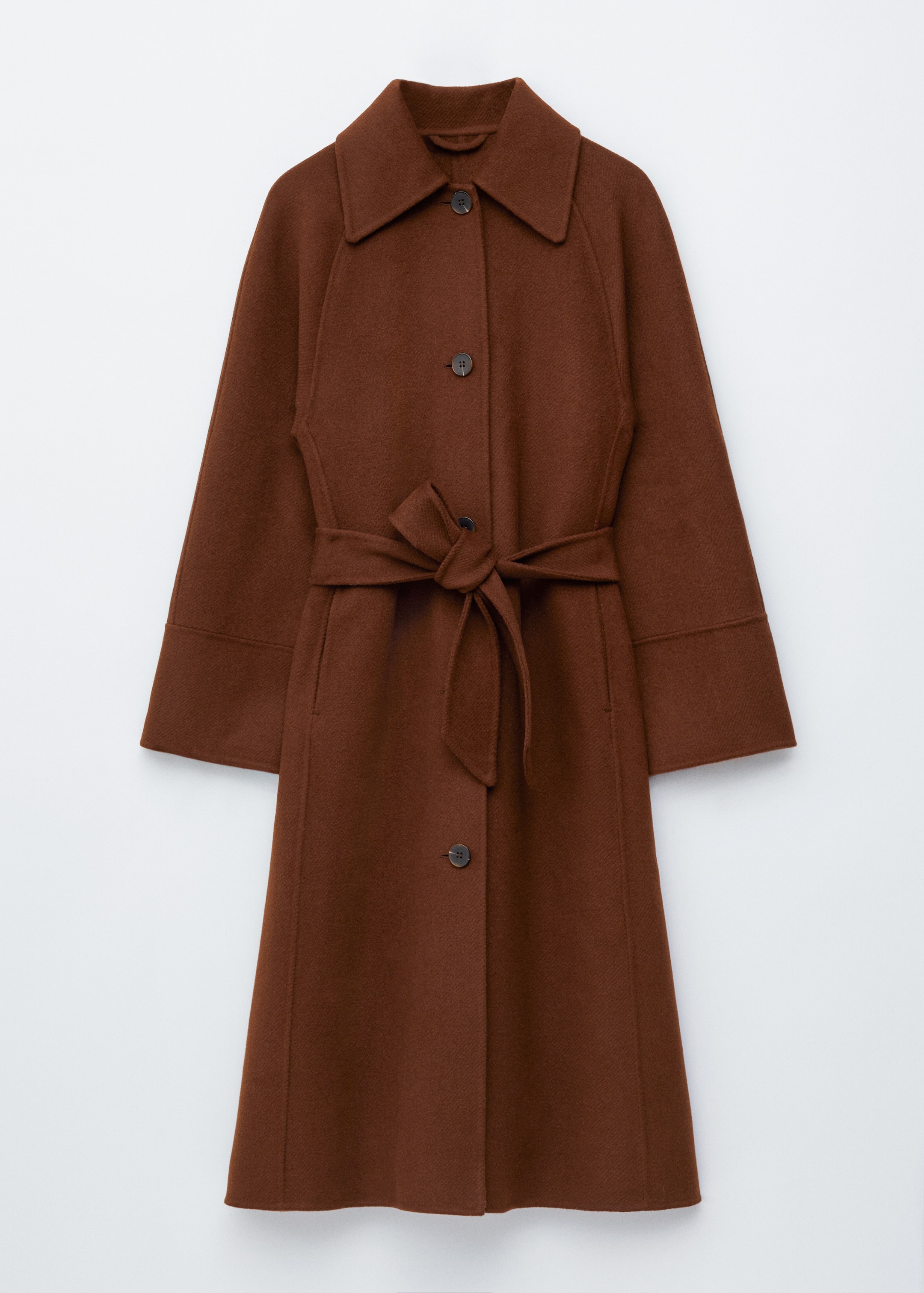 Größeres Bild ansehen: Carcoat aus Wolle mit Bindegürtel - Braun - Ladies | H&M DE 7