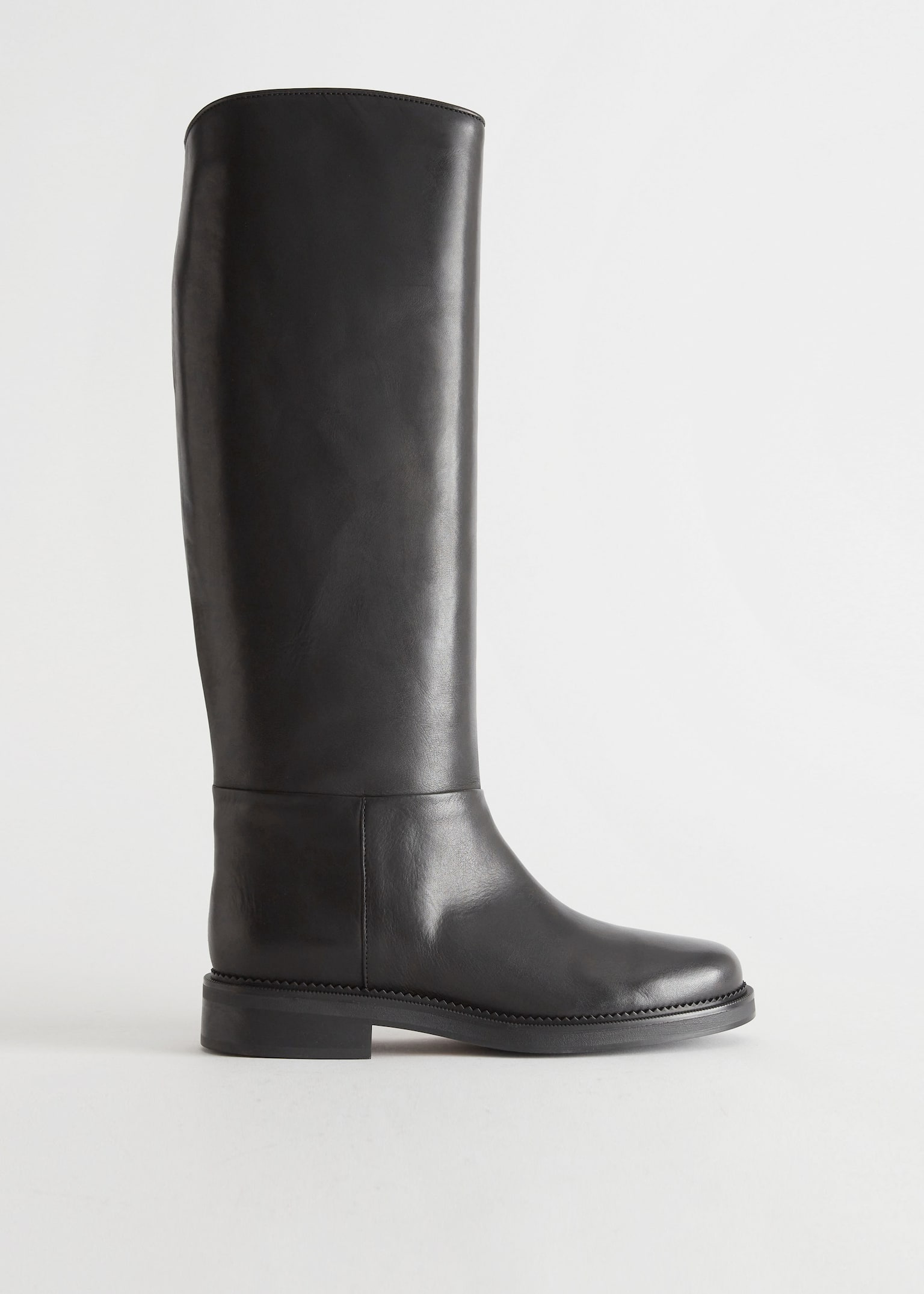 Reitstiefel aus Leder - Schwarz