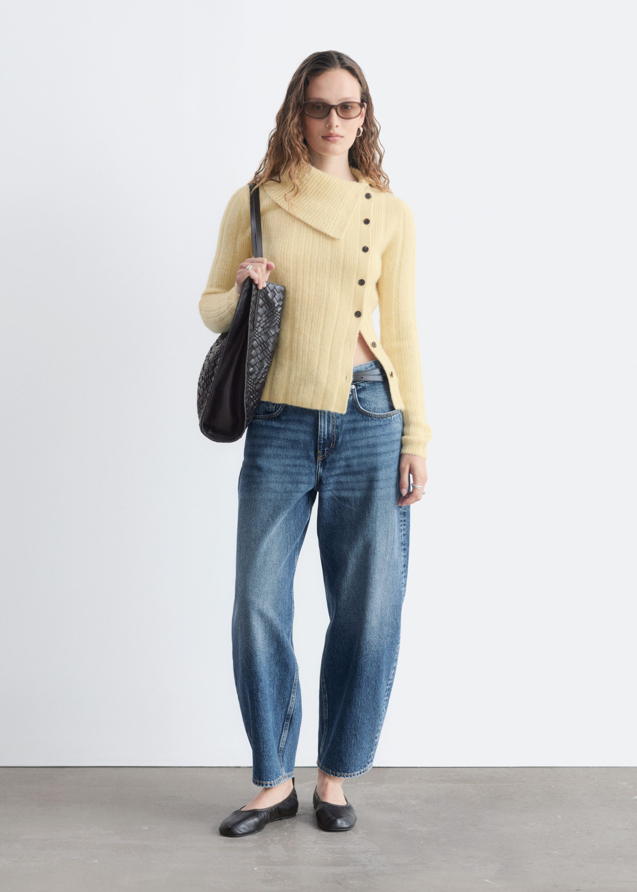 Alpaca-Blend Cardigan - Cream - Lookbook