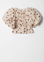 White/Grey Polka Dot