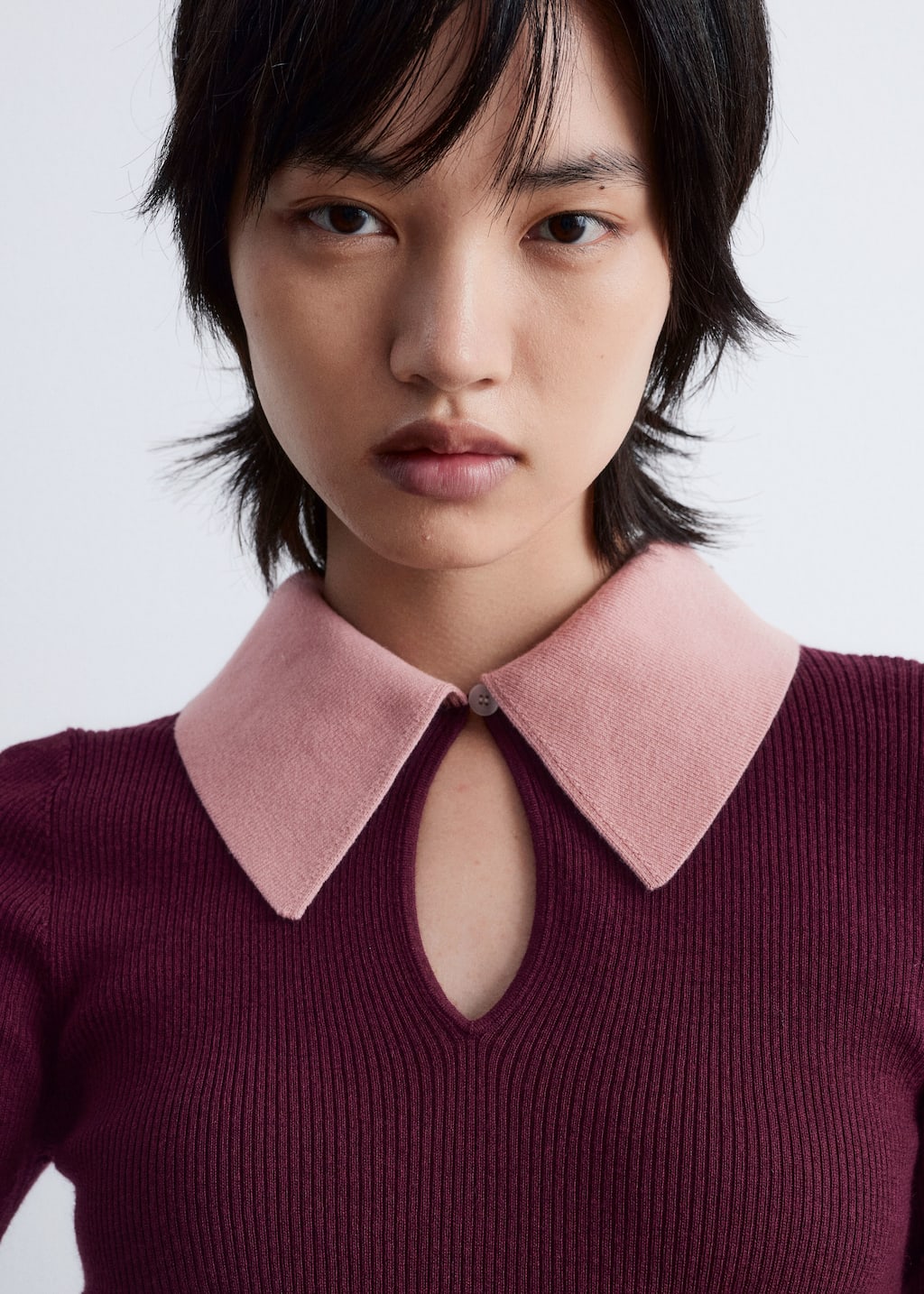 Image of Keyhole Collar Top
