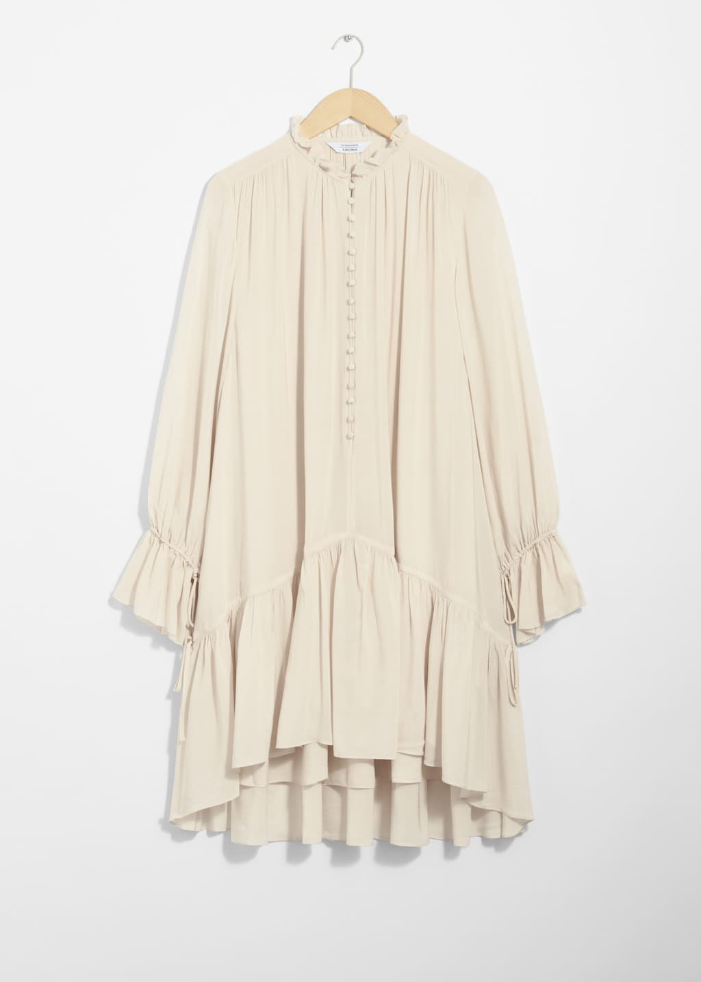 Robe midi oversize transparente - Couleur crème - Still Life