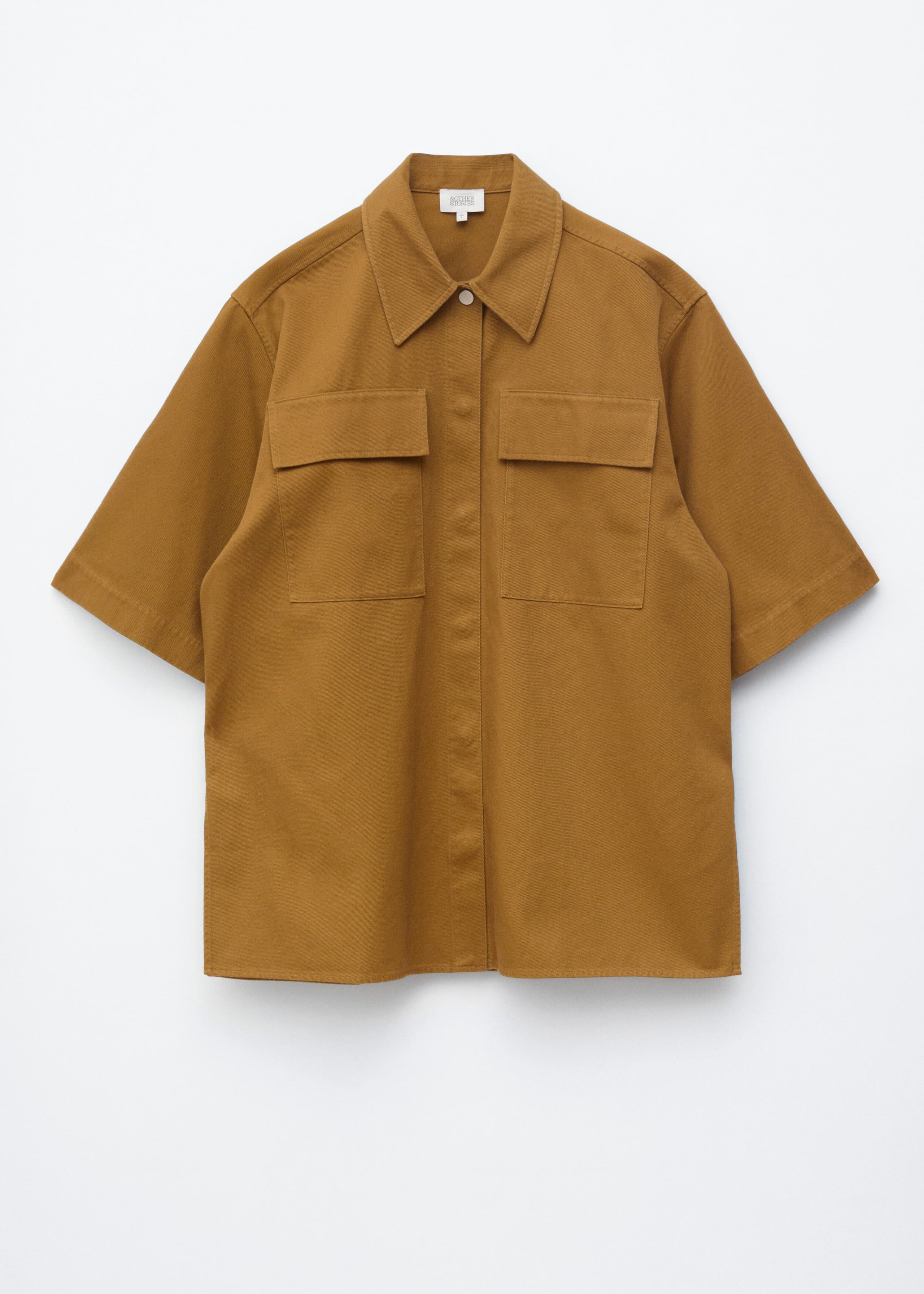 Image of Short-Sleeve Cotton Shirt