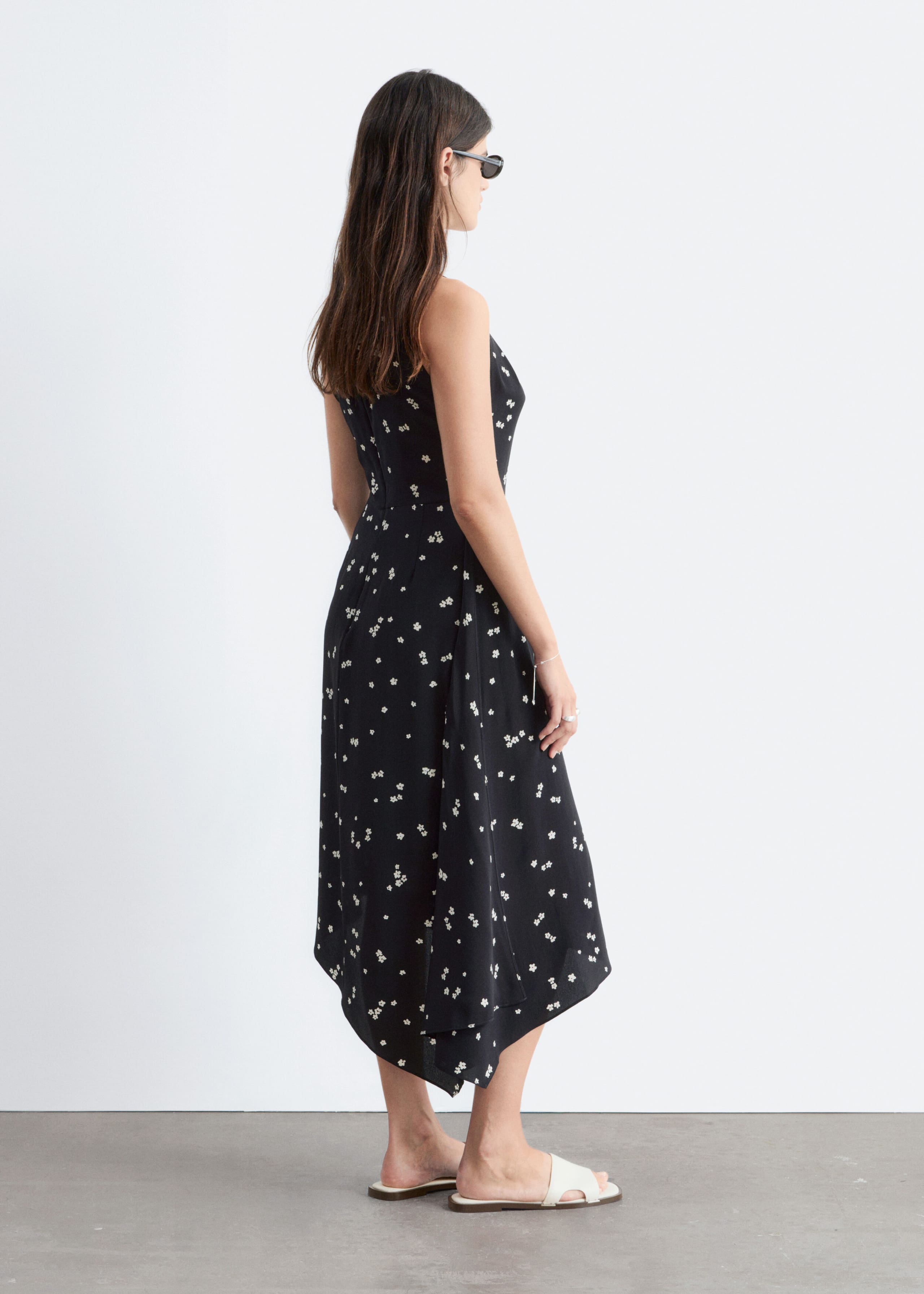 Image of Floral Silk Maxi Dress