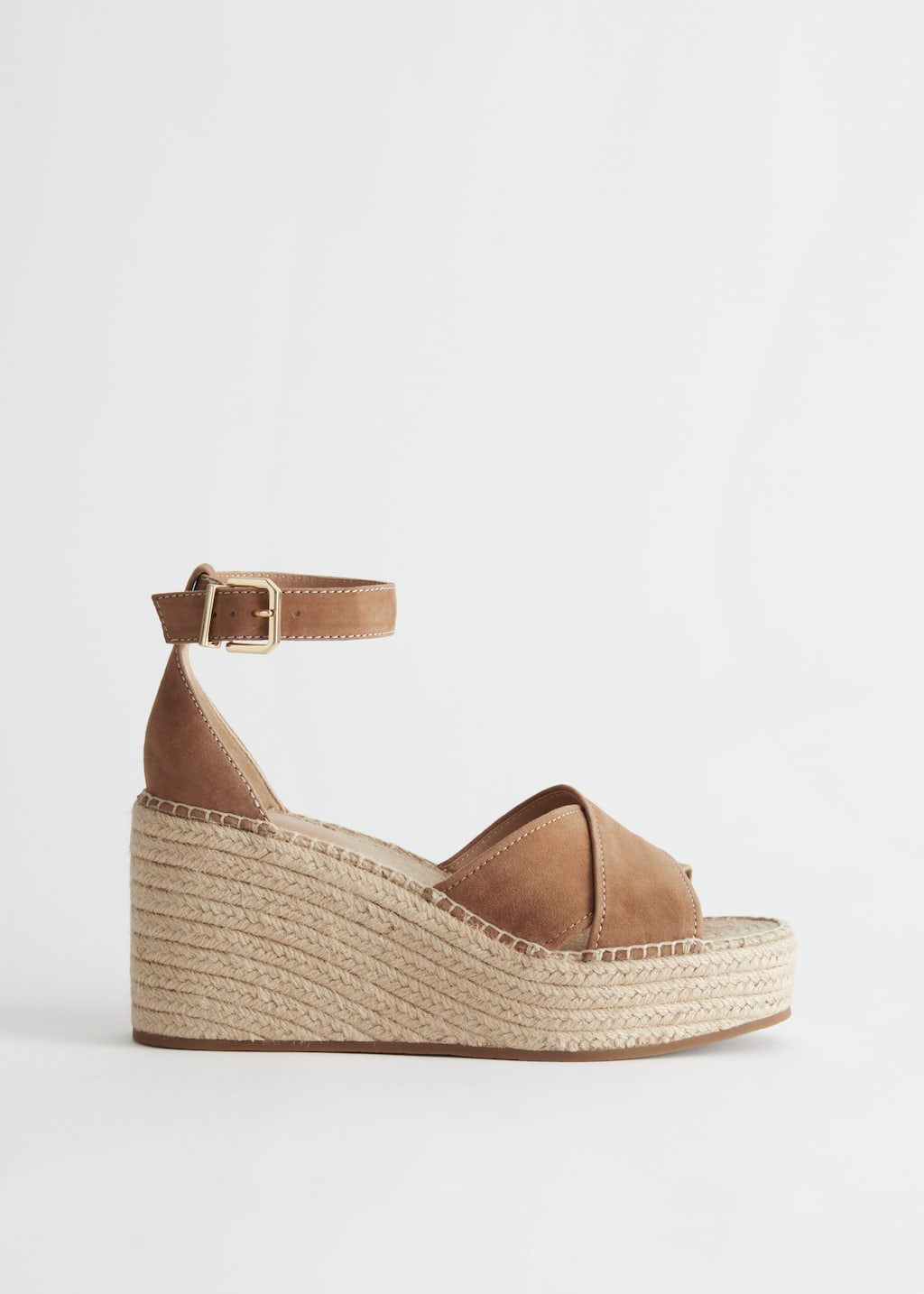 Espadrille Sandal Wedges - Brown - Stillleben