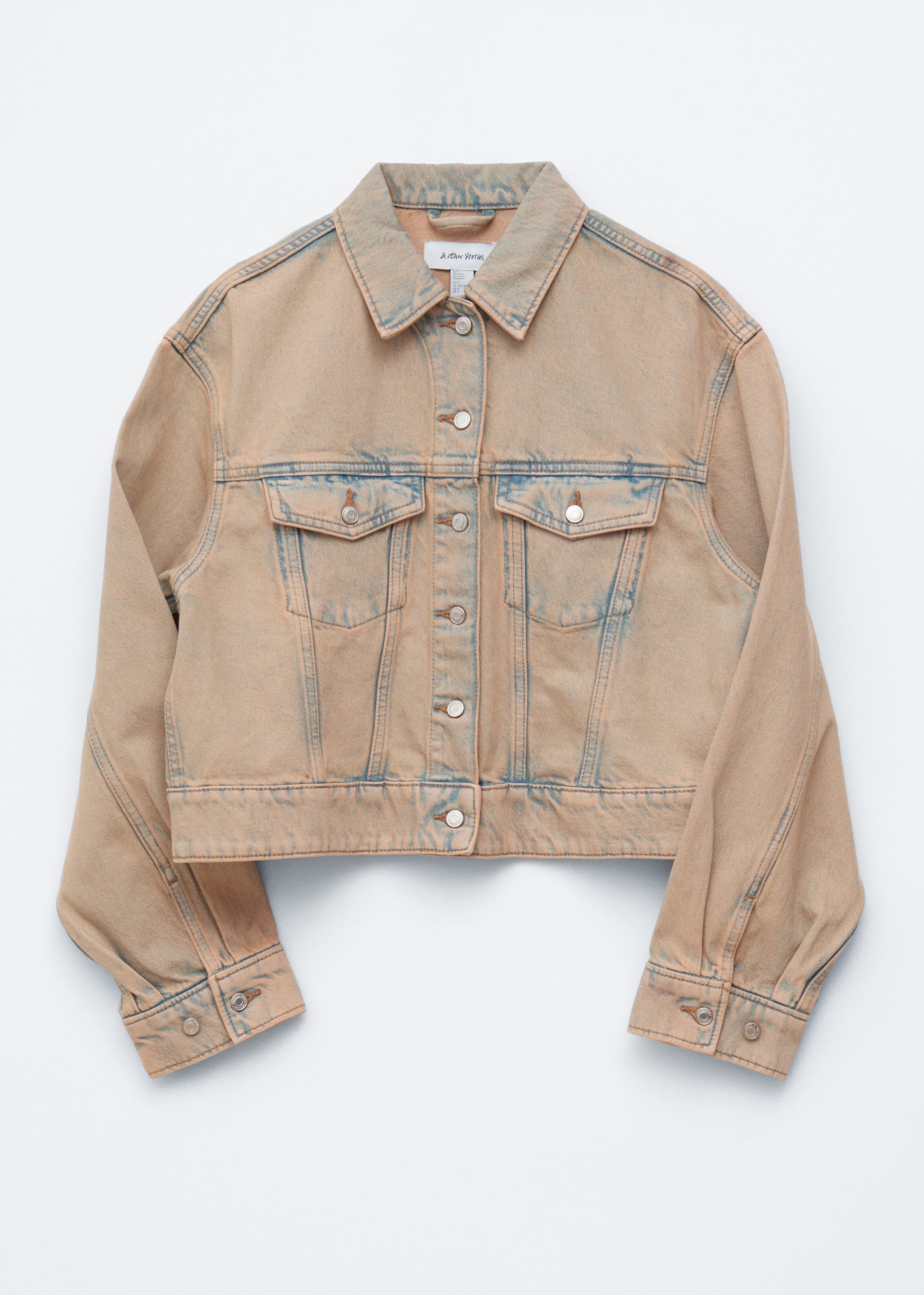 Image of Cropped Overdye Denim Jacket