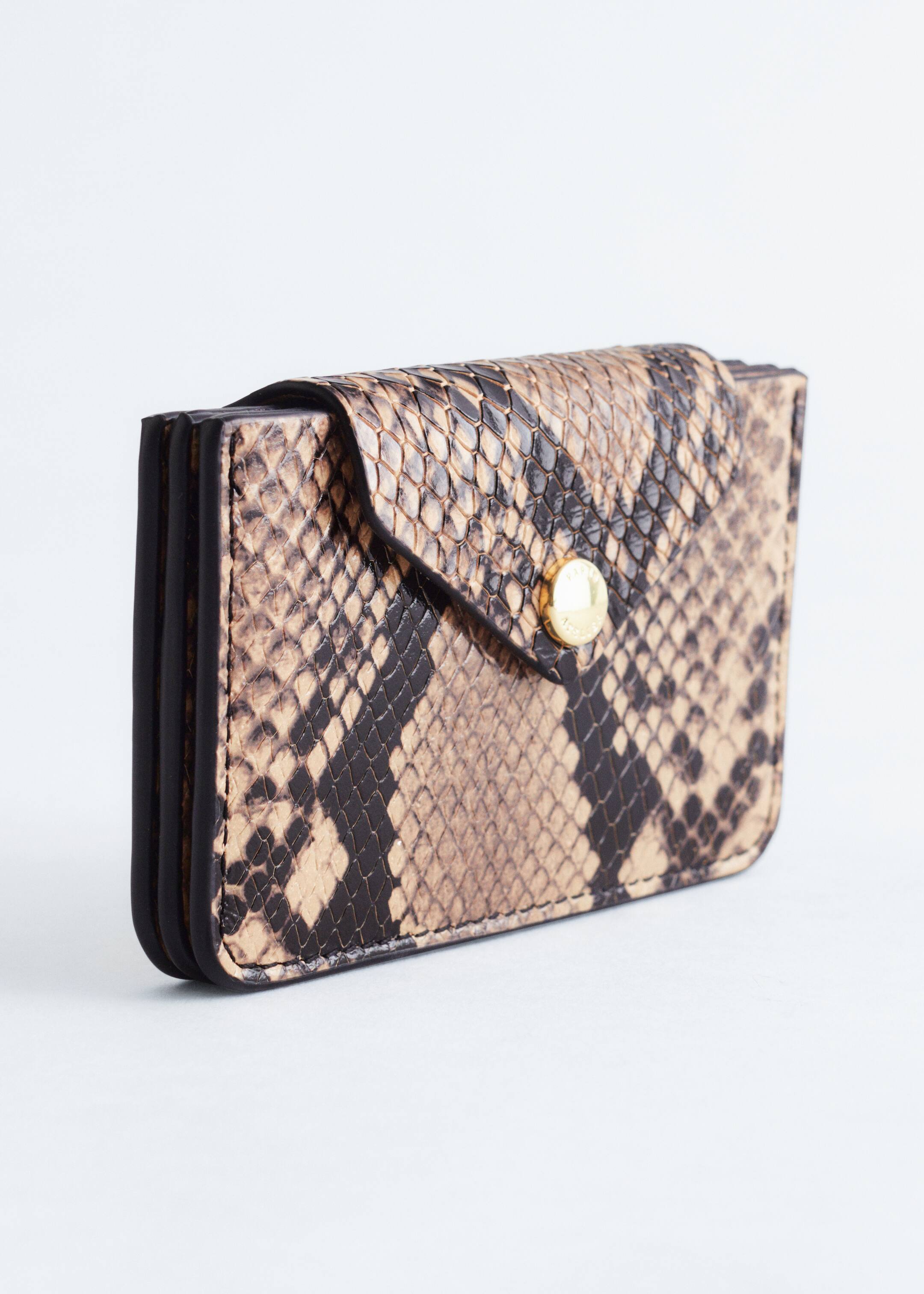 Vezi imaginea mai mare: Portcard din piele - Șarpe bej - FEMEI | H&M RO 3