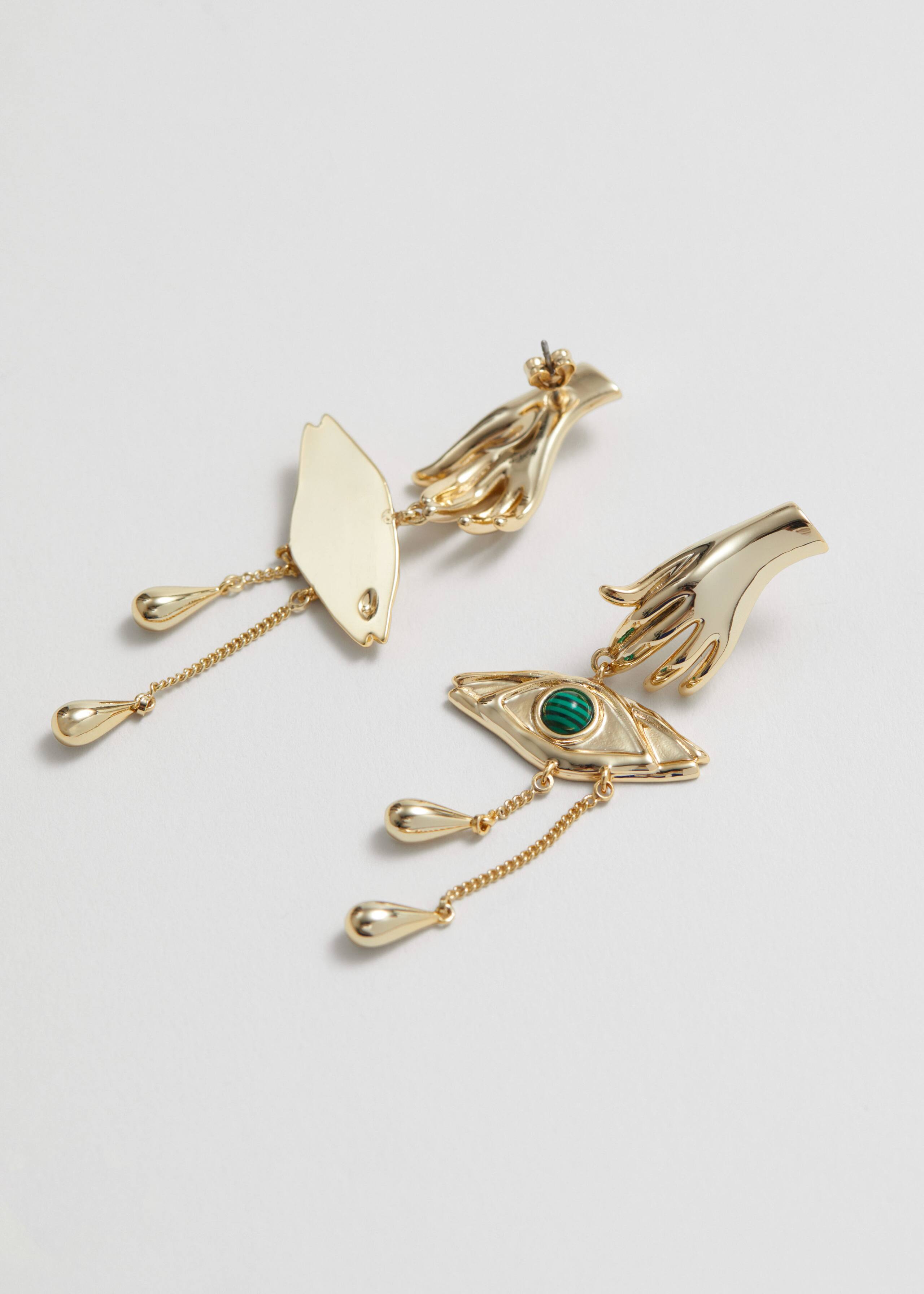 Golden Eye Earrings - {{variantName}} - Descriptive Detail