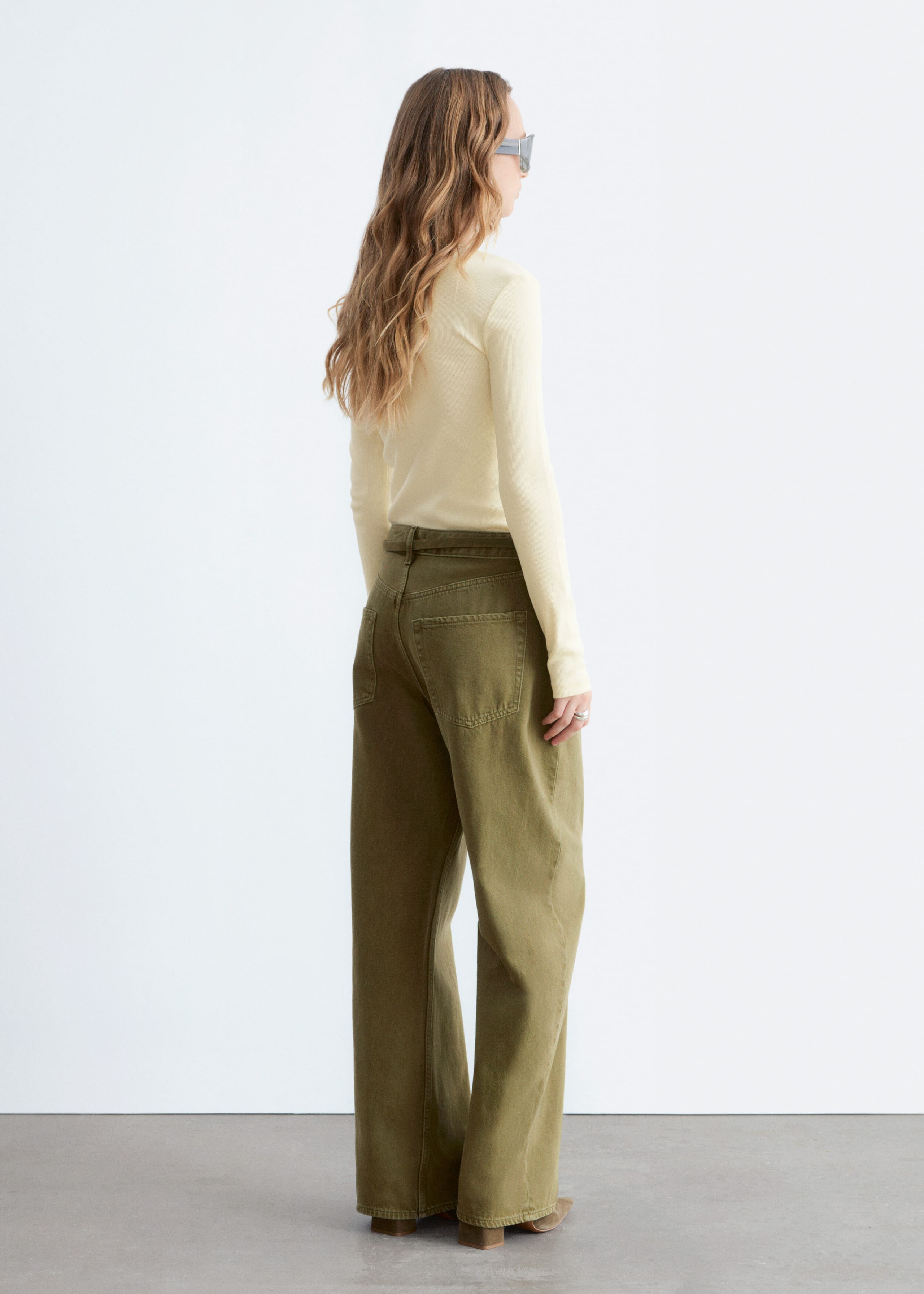 Image of Ribbed Long-Sleeve Top