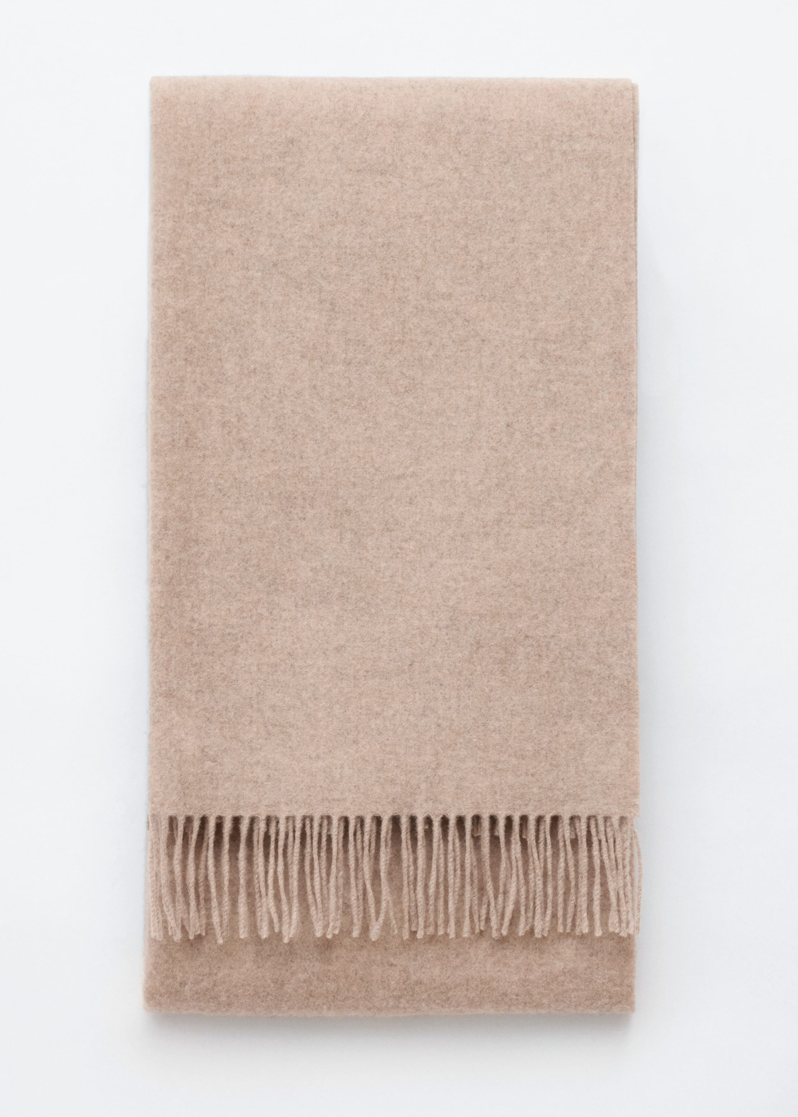 Fringed Wool Blanket Scarf Mole