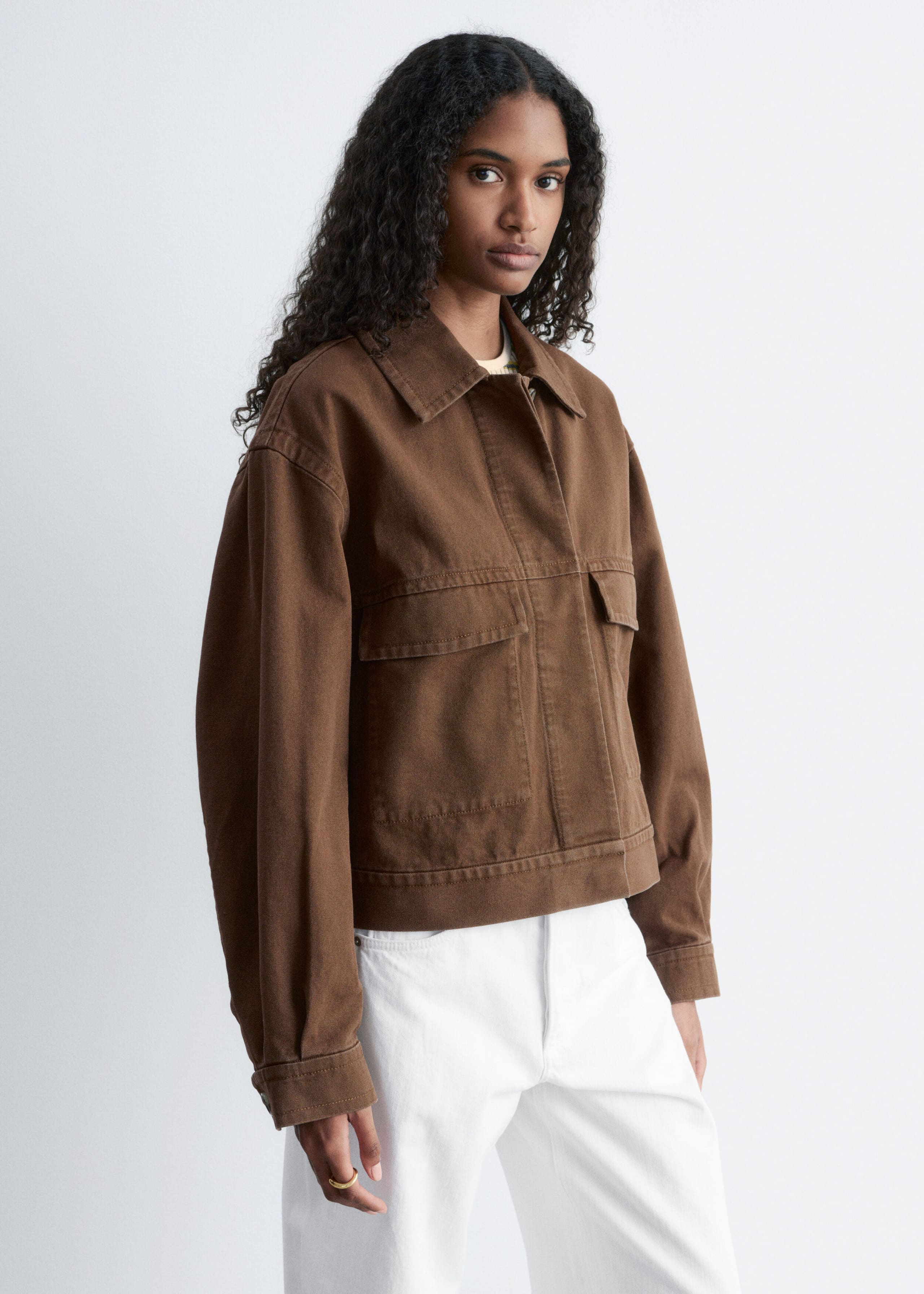 Image of Veste utilitaire en coton