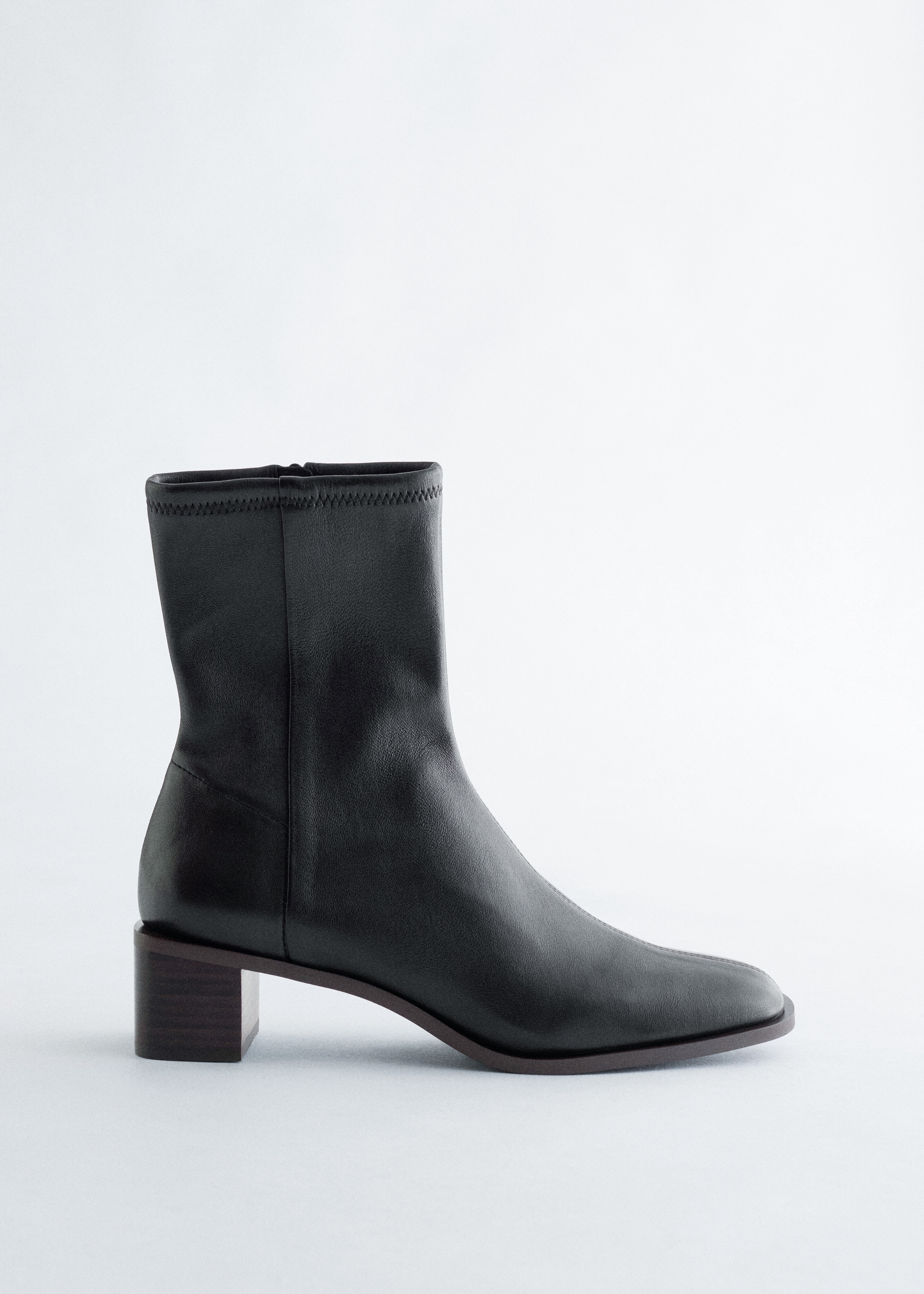 Sockboots i nappa - Svart/Brun