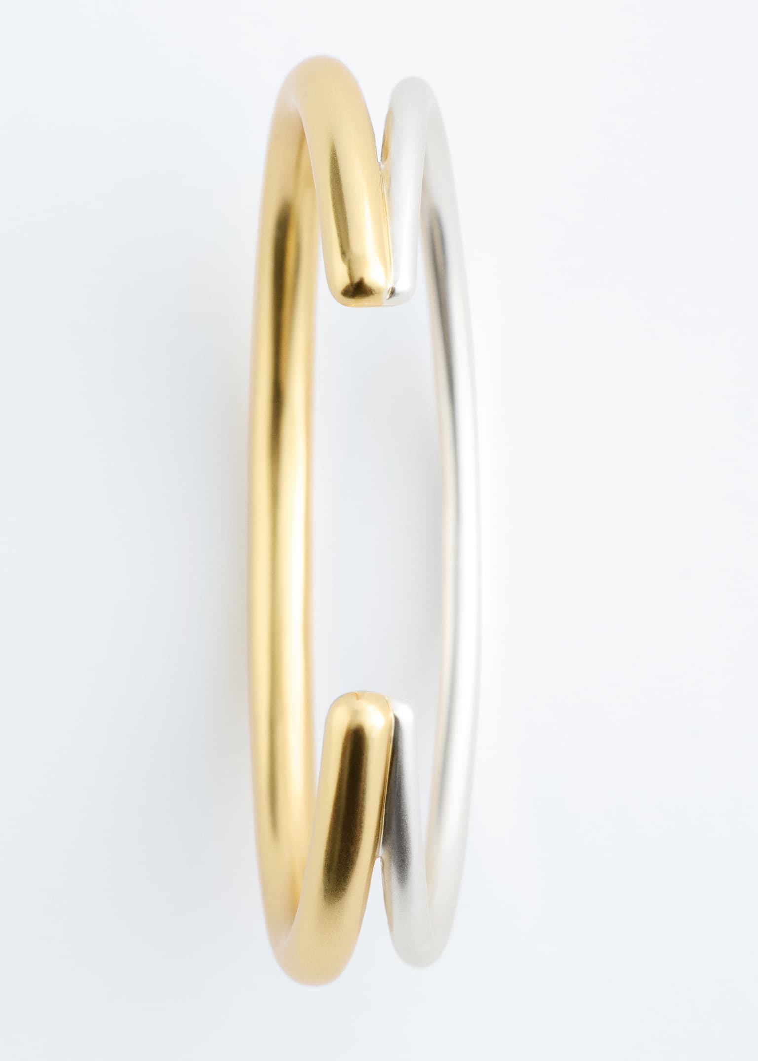 Totonet manchetarmbånd - Guld/sølv - 2