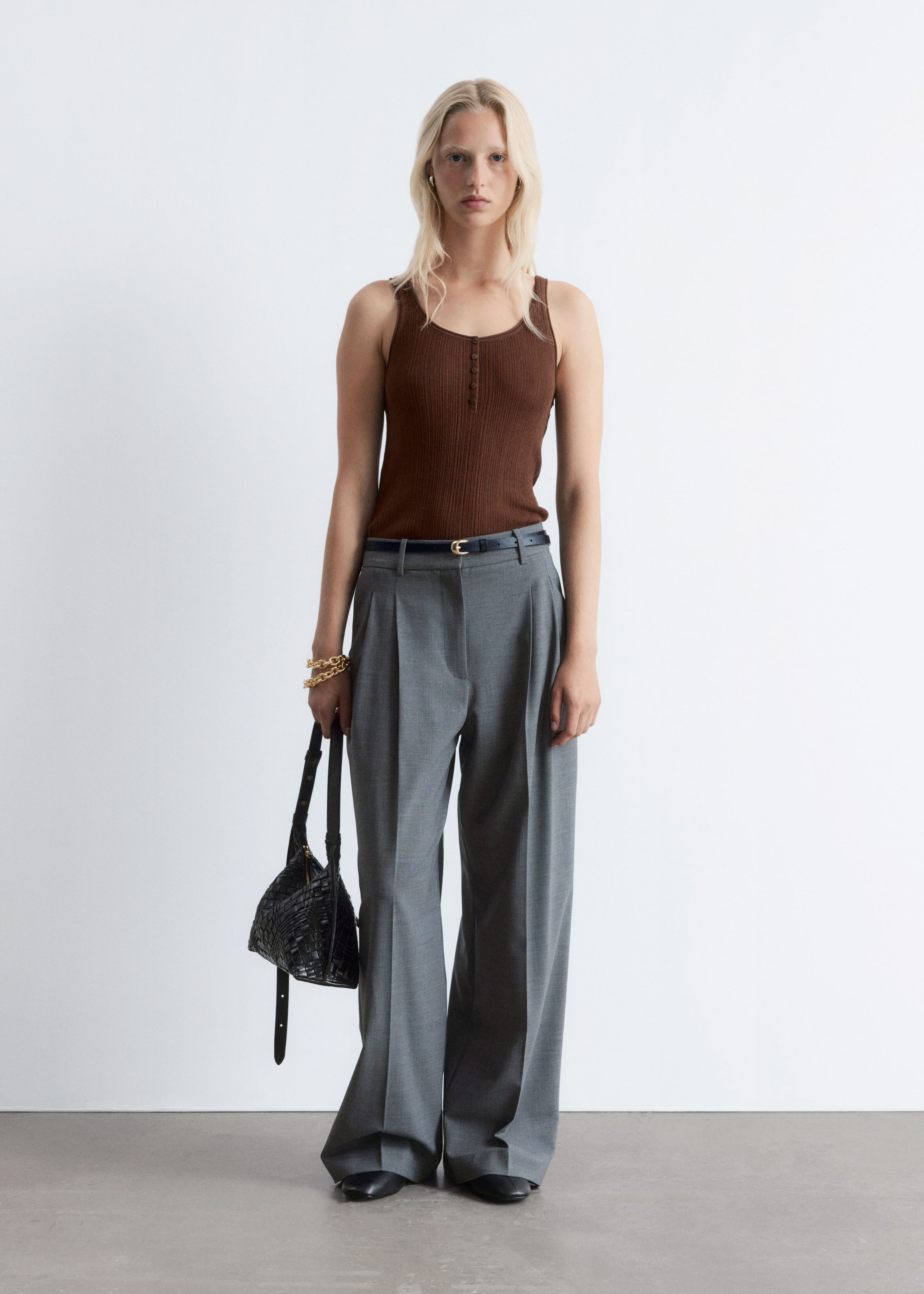 Image of Tailored Wool Trousers
