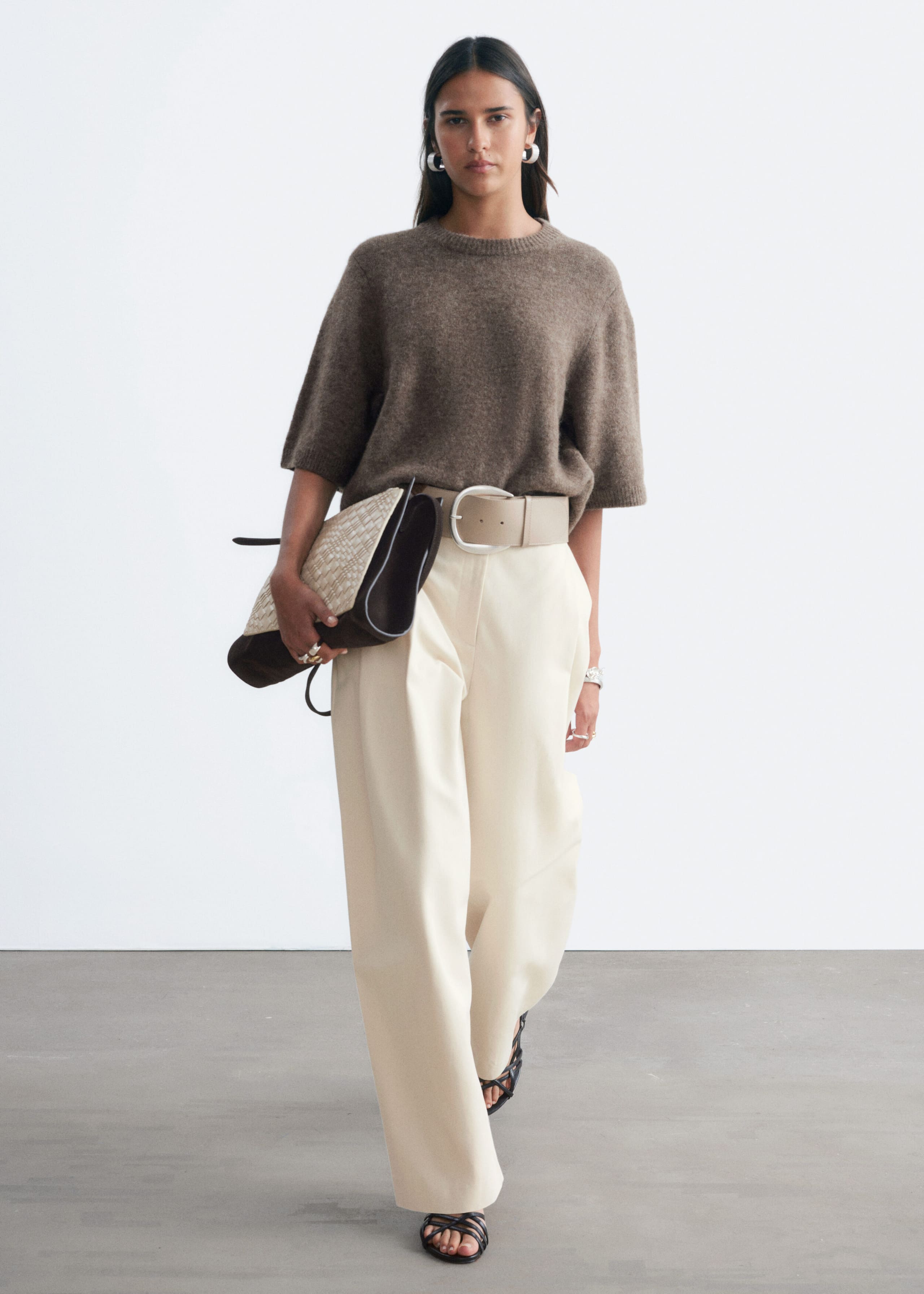 Alpaca-Blend Knitted T-Shirt - Chartreuse - Lookbook
