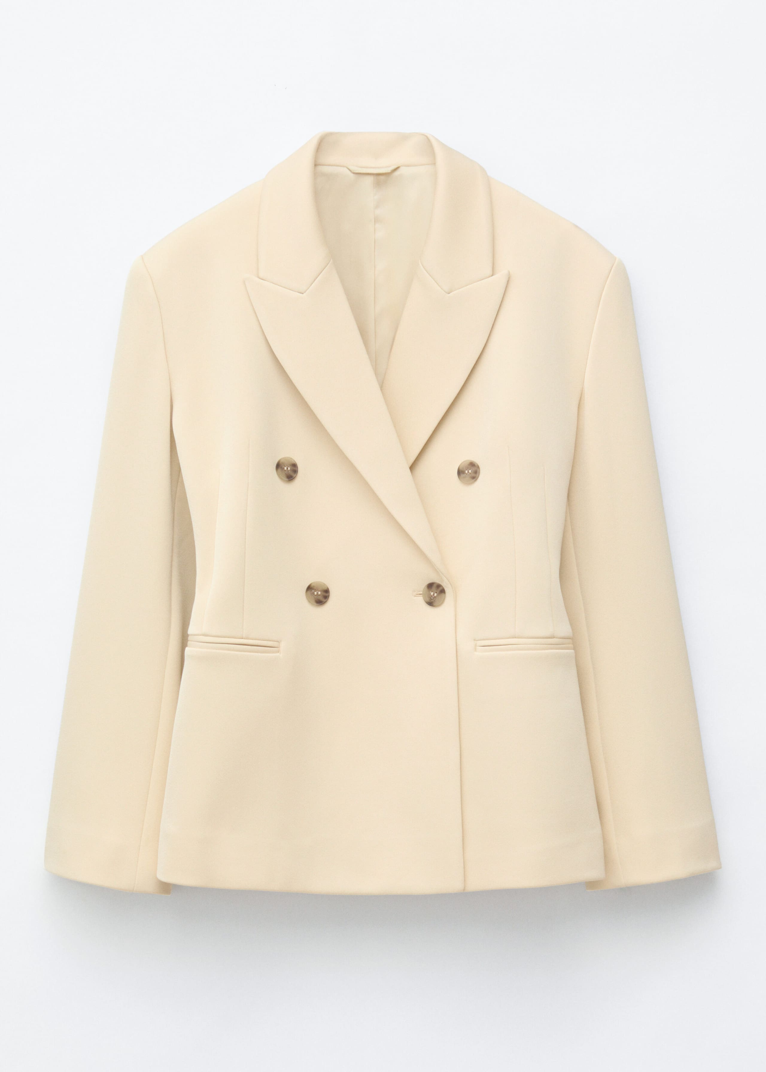 Cinched Waist Blazer - Light Beige - Still Life